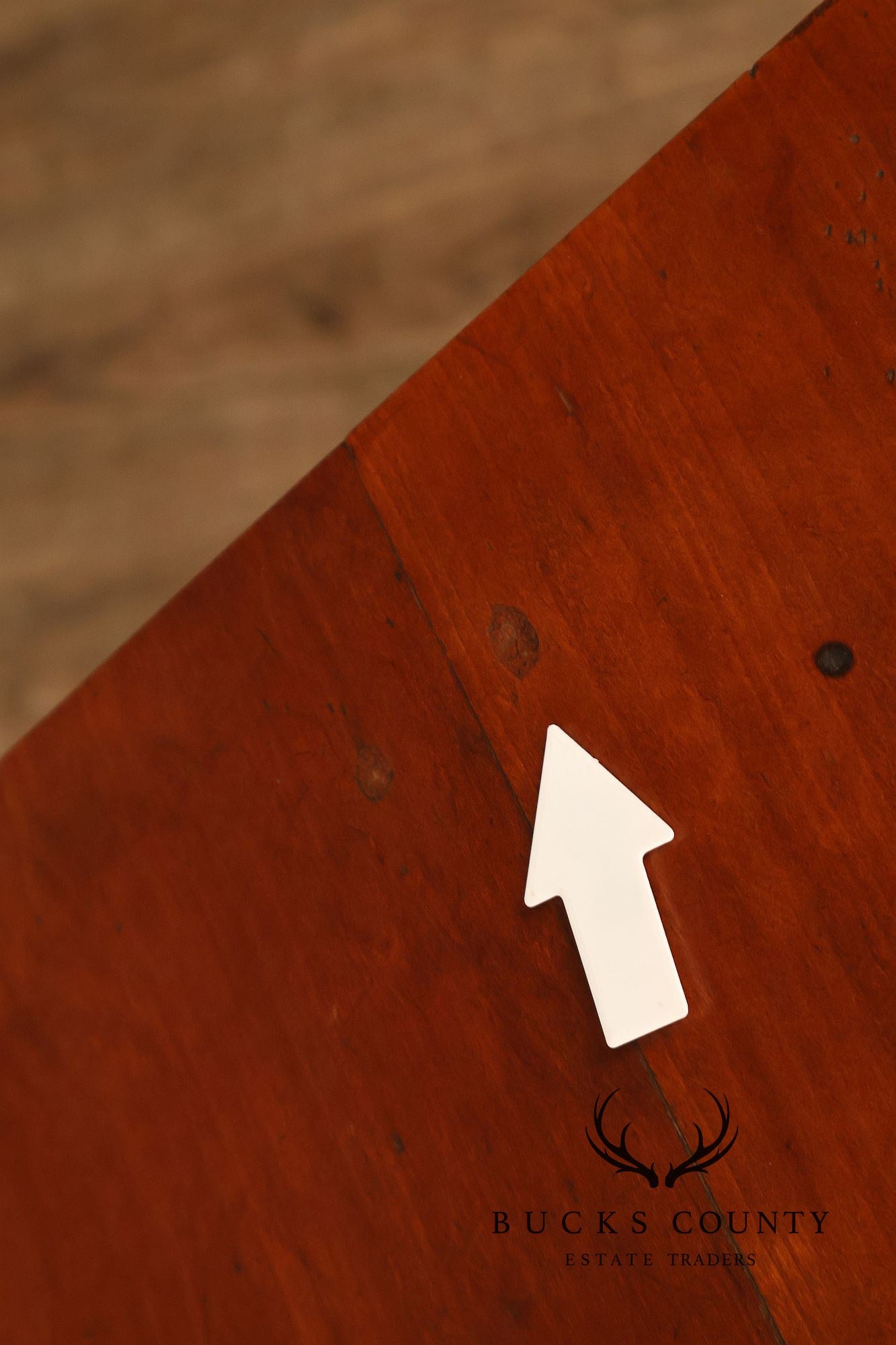 Antique American Empire Poplar Work Table