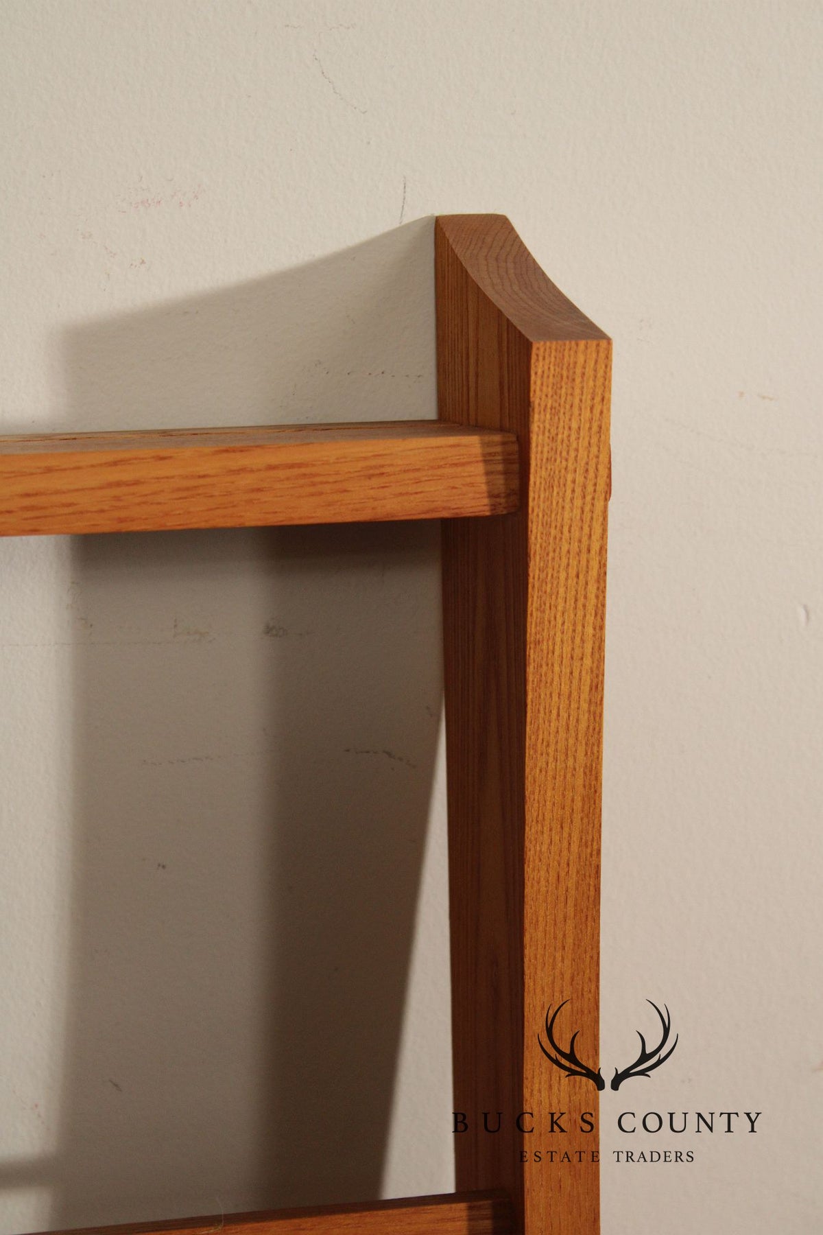 Mission Oak Arts And Crafts Pair Of Wall Mounted Bookshelves