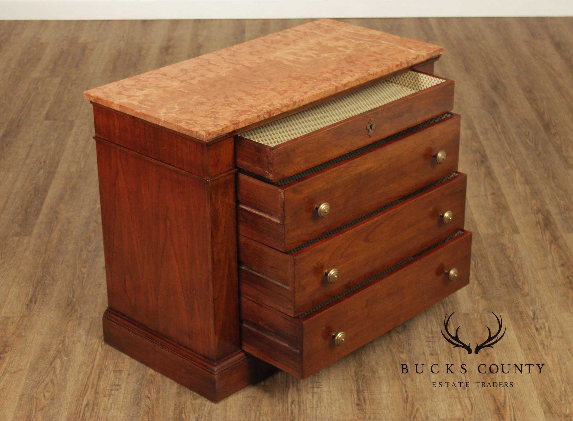 Italian Marble Top Chest of Drawers