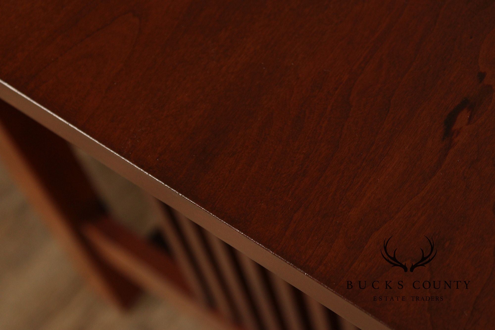 Stickley Mission Collection Pair Of Cherry Spindle Side Tables