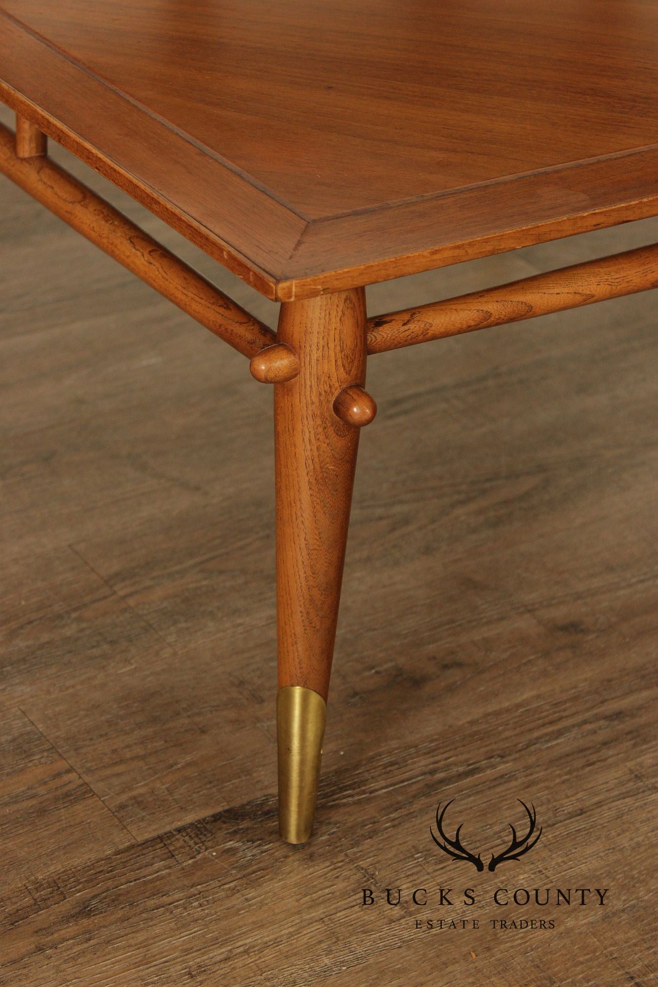 Lane Copenhagen Mid-Century Modern Two-Tier Corner Table