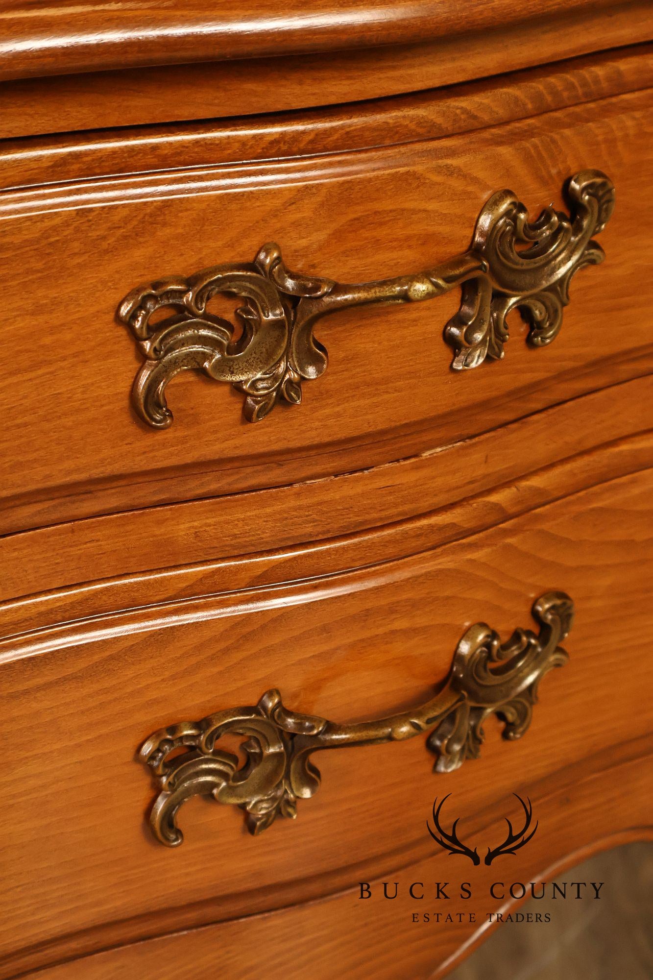 Davis Cabinet Company French Provincial Style Desk With Hutch And Chair