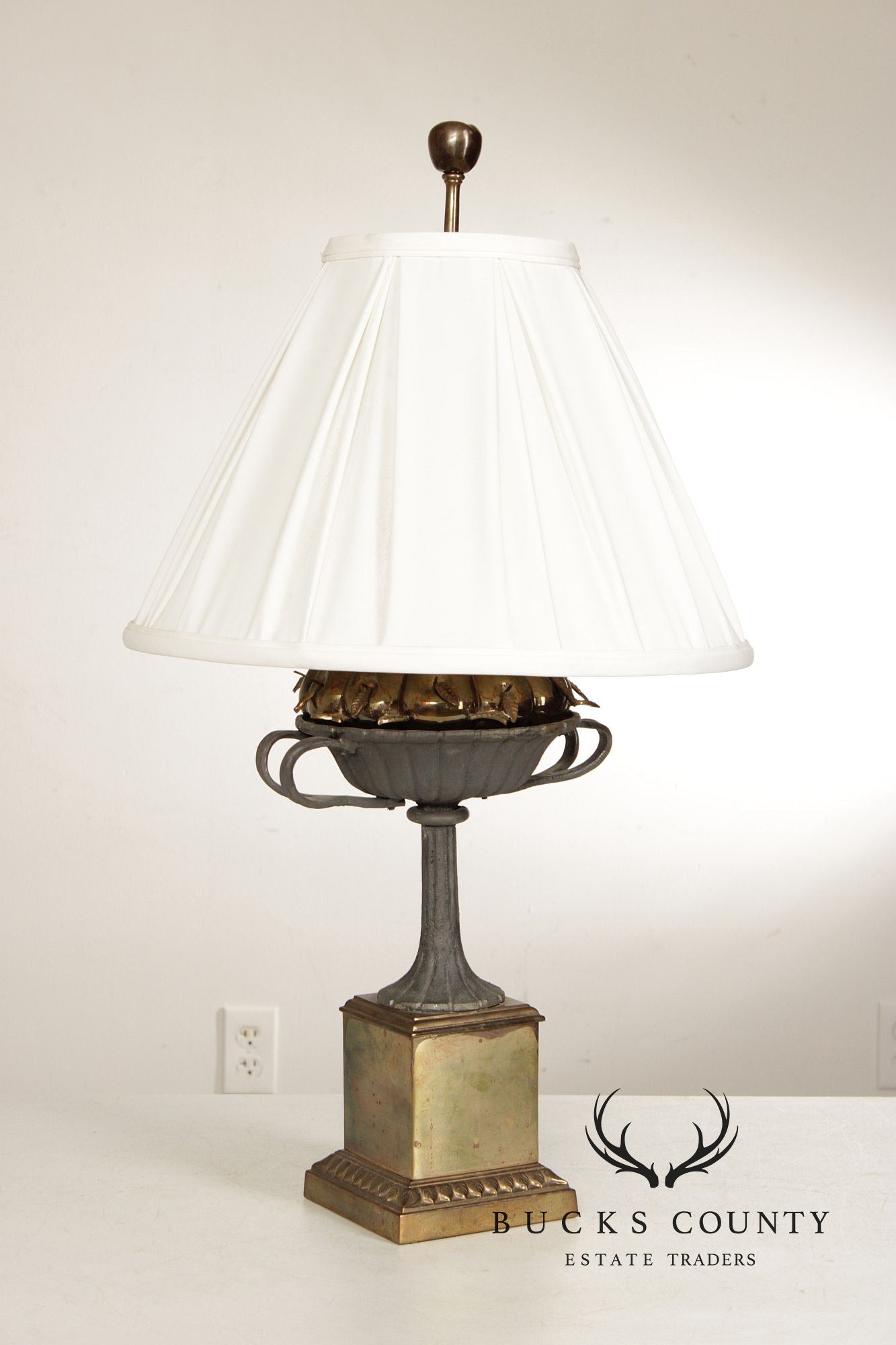Chapman Vintage Fruit Basket Urn Form Table Lamp