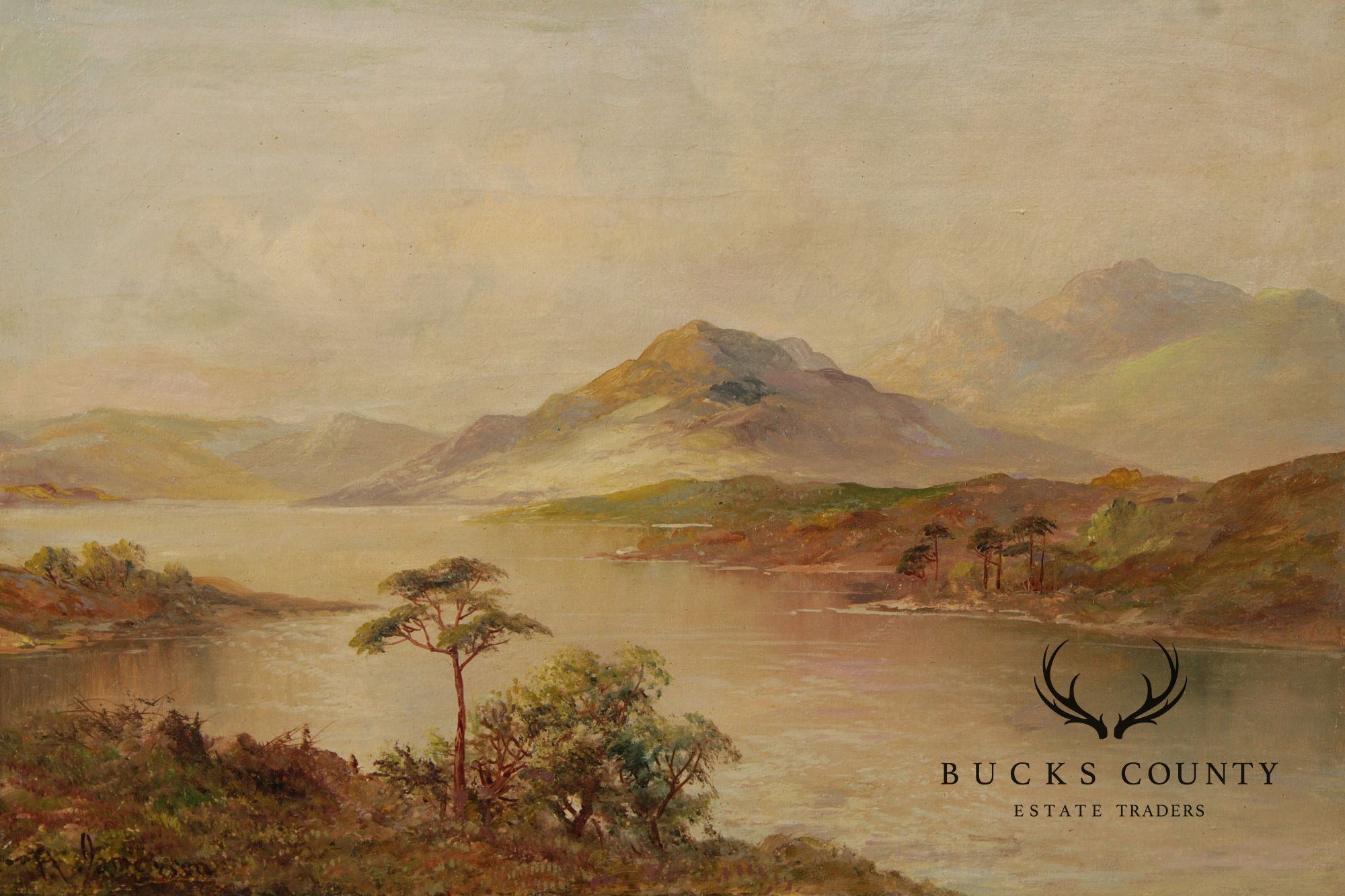 Francis E. Jamieson Oil Painting, Scottish Highlands