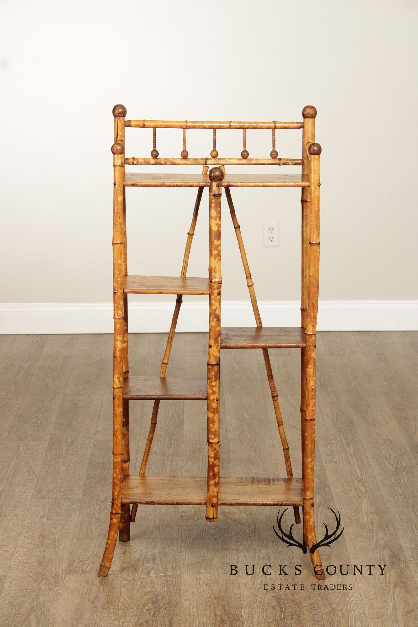 Antique Aesthetic Movement Bamboo Etagere
