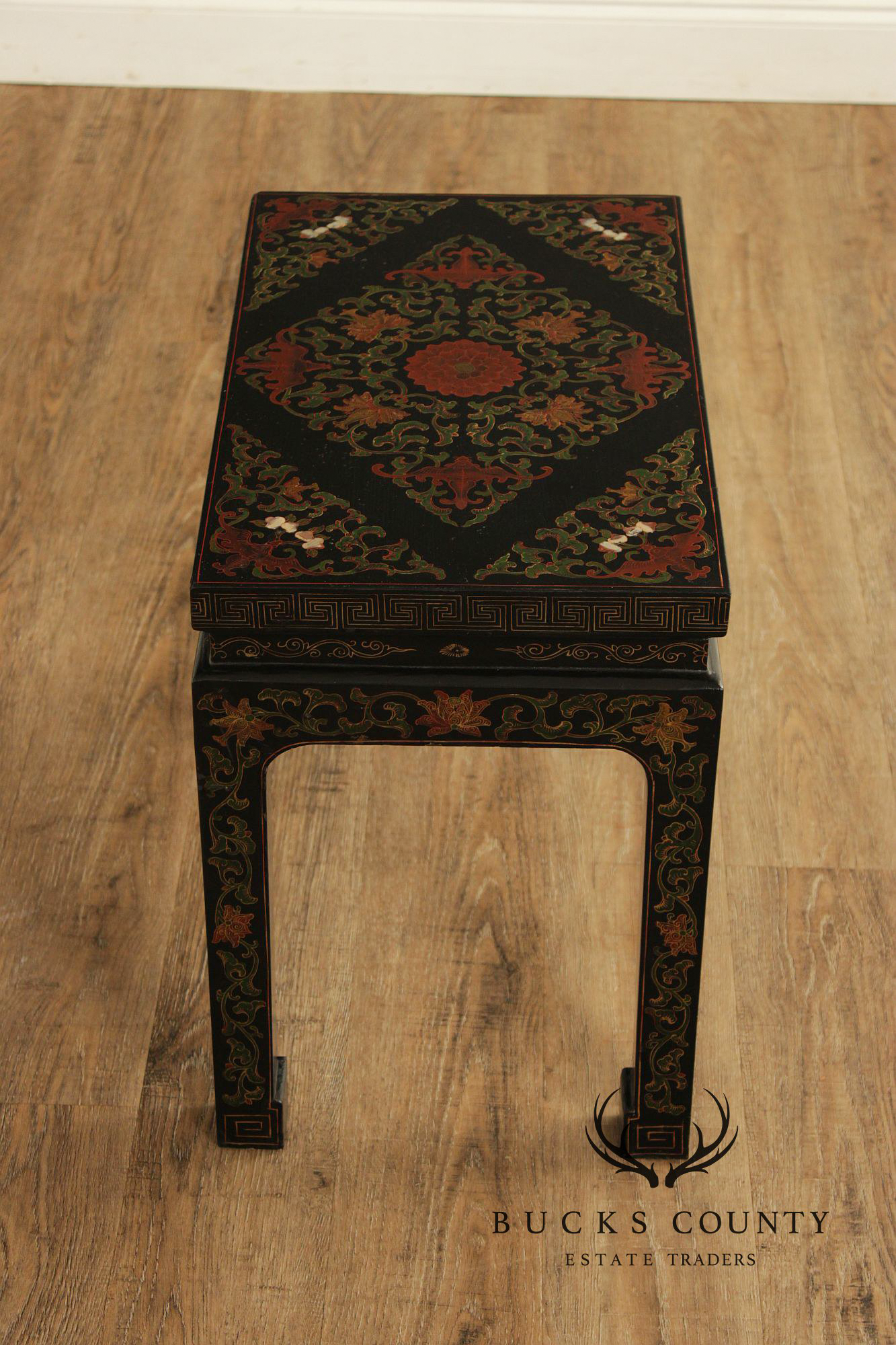 Vintage Asian Lacquered Coffee or Side Table