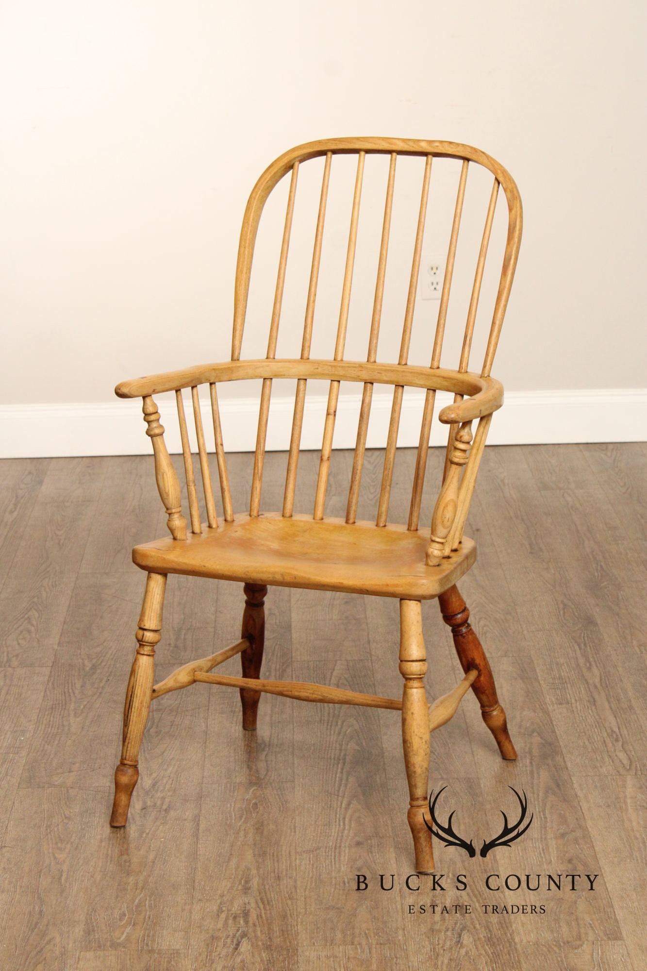 Antique English Oak Windsor Armchair