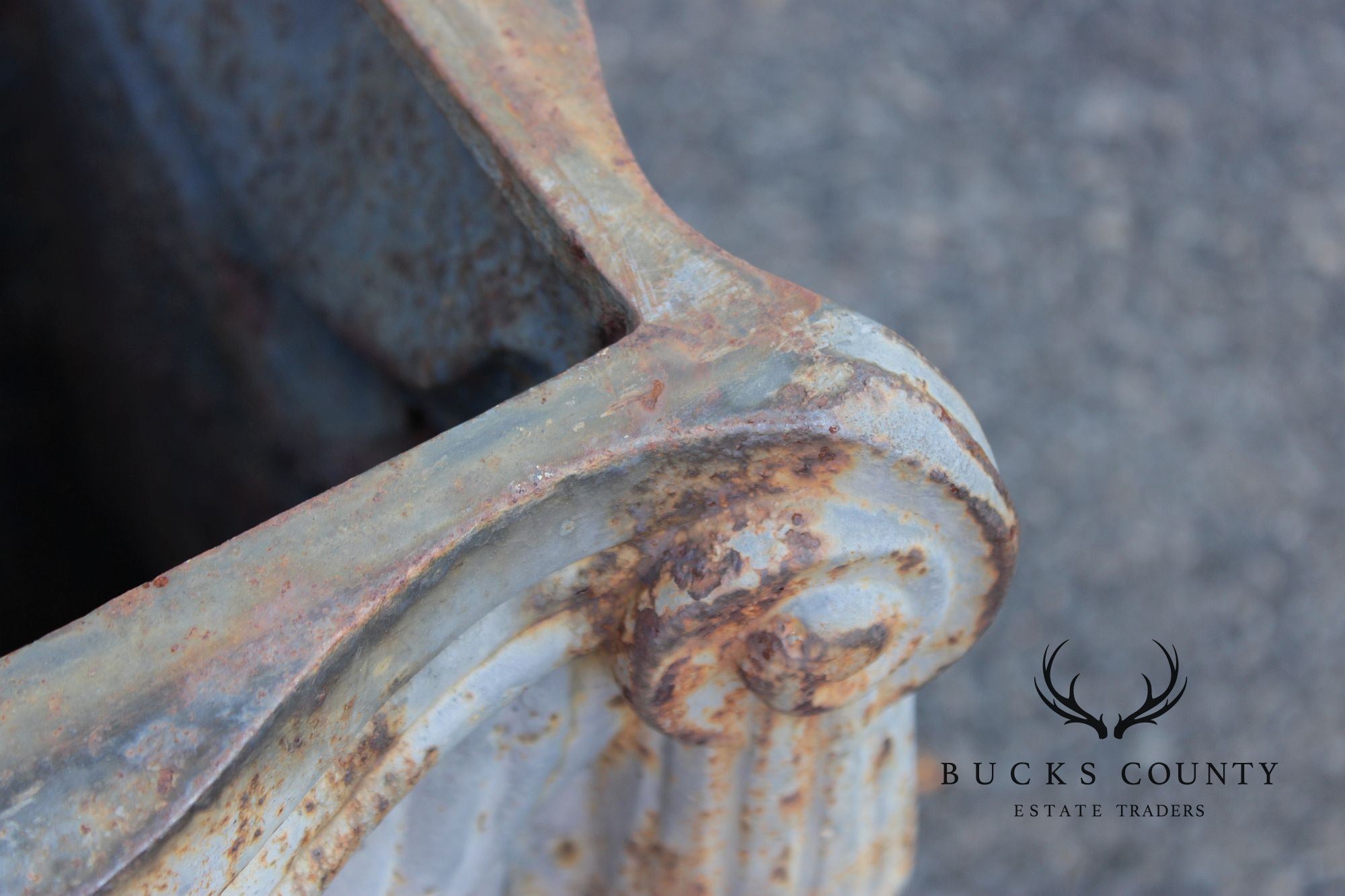 Vintage Pair of Cast Iron Garden Pedestals