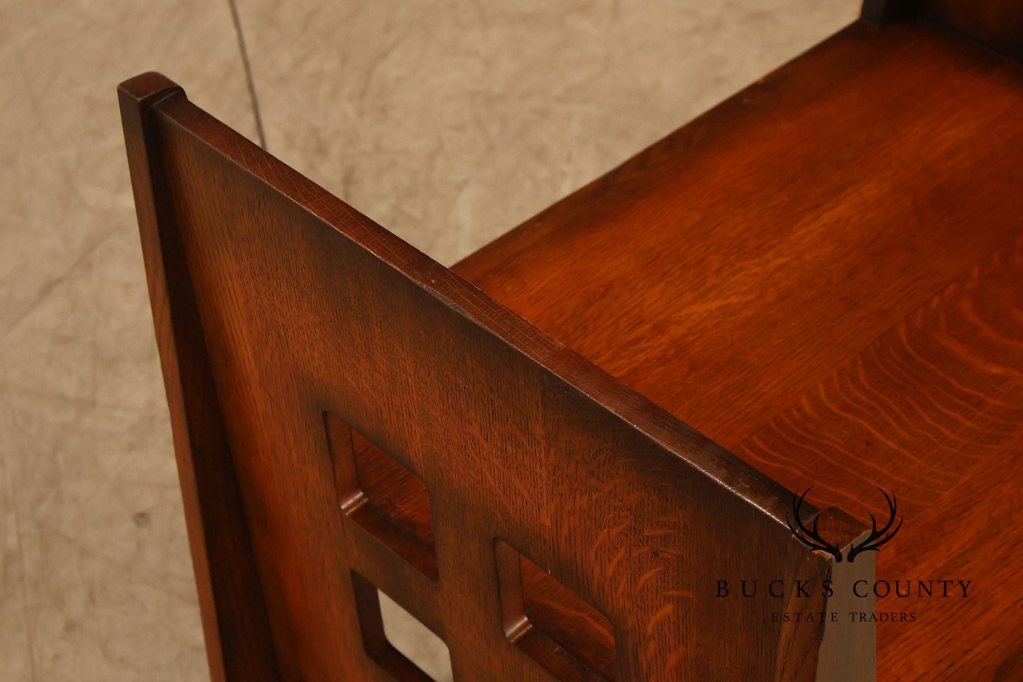Stickley Mission Collection Oak Limbert Bench