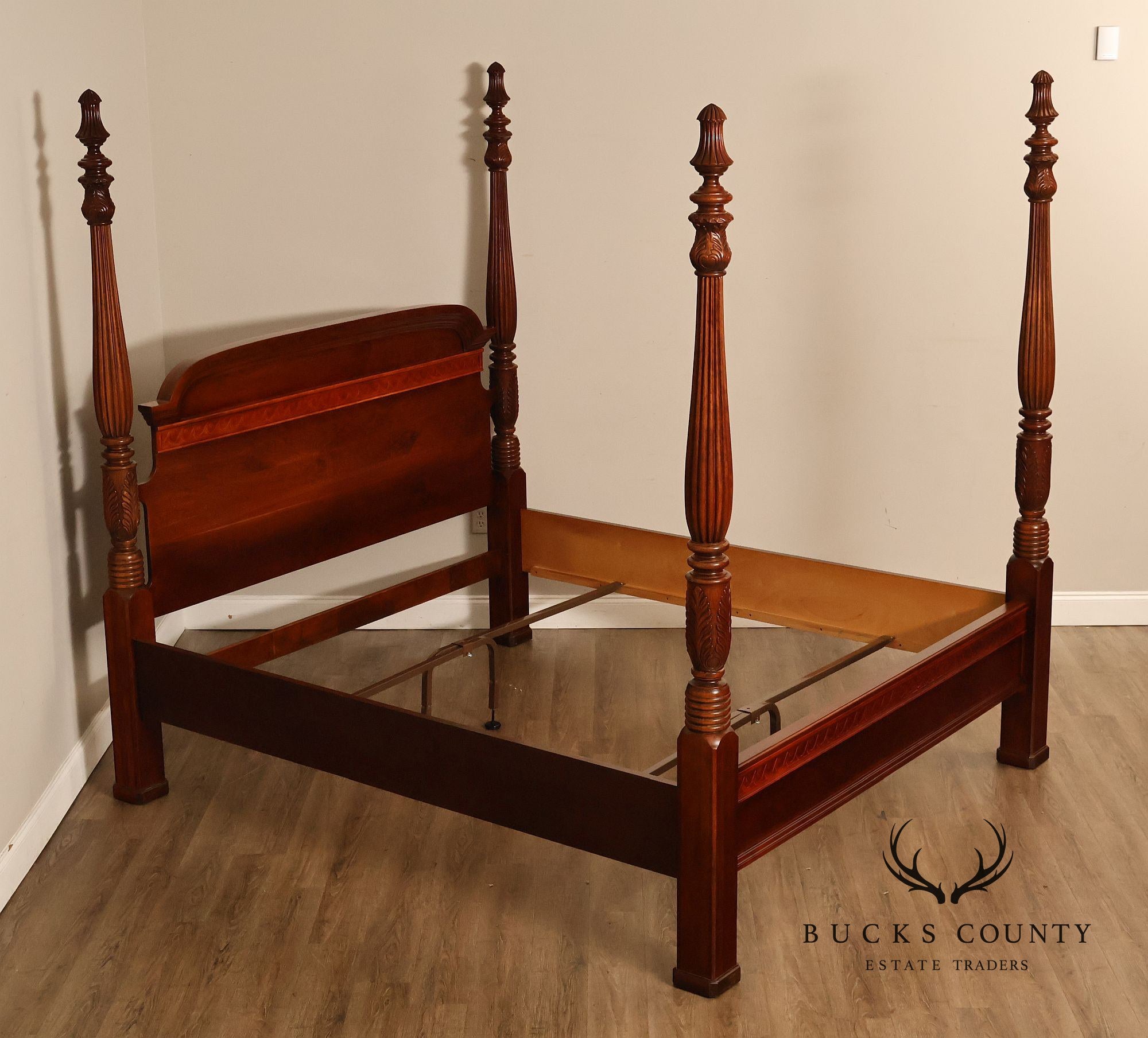 Pennsylvania House Carved Cherry King Poster Bed