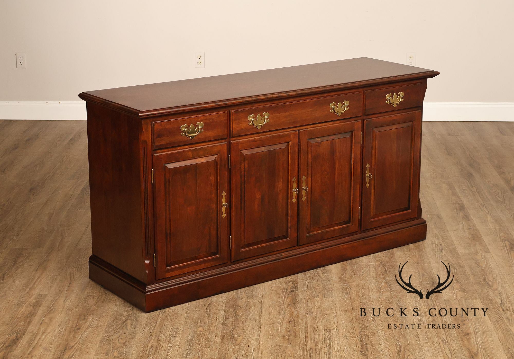 Crescent Traditional Solid Cherry Buffet Sideboard