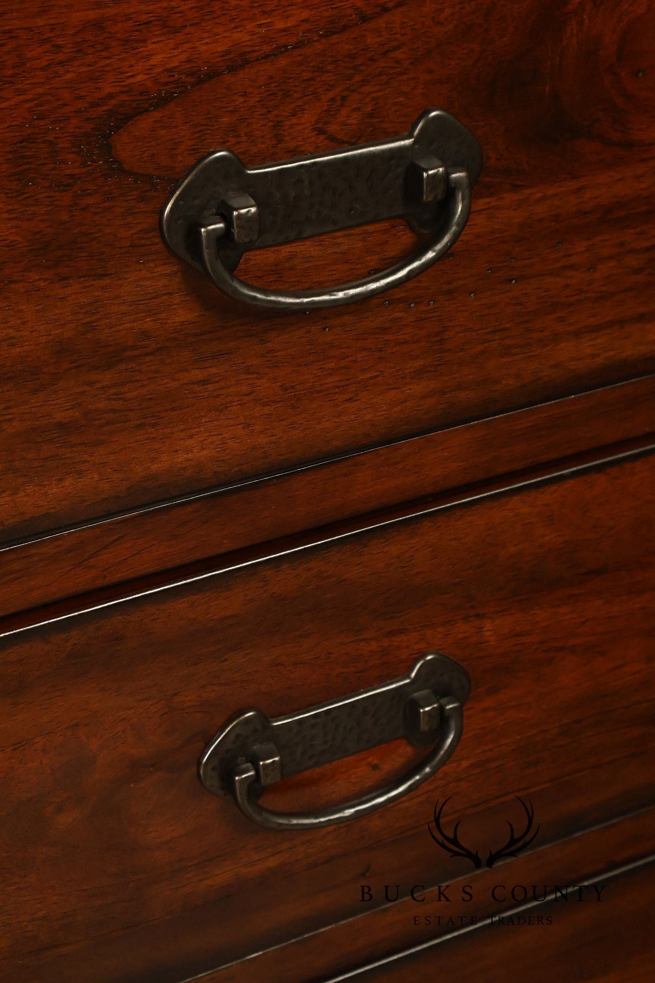 Mission Style Media Chest With Open Storage