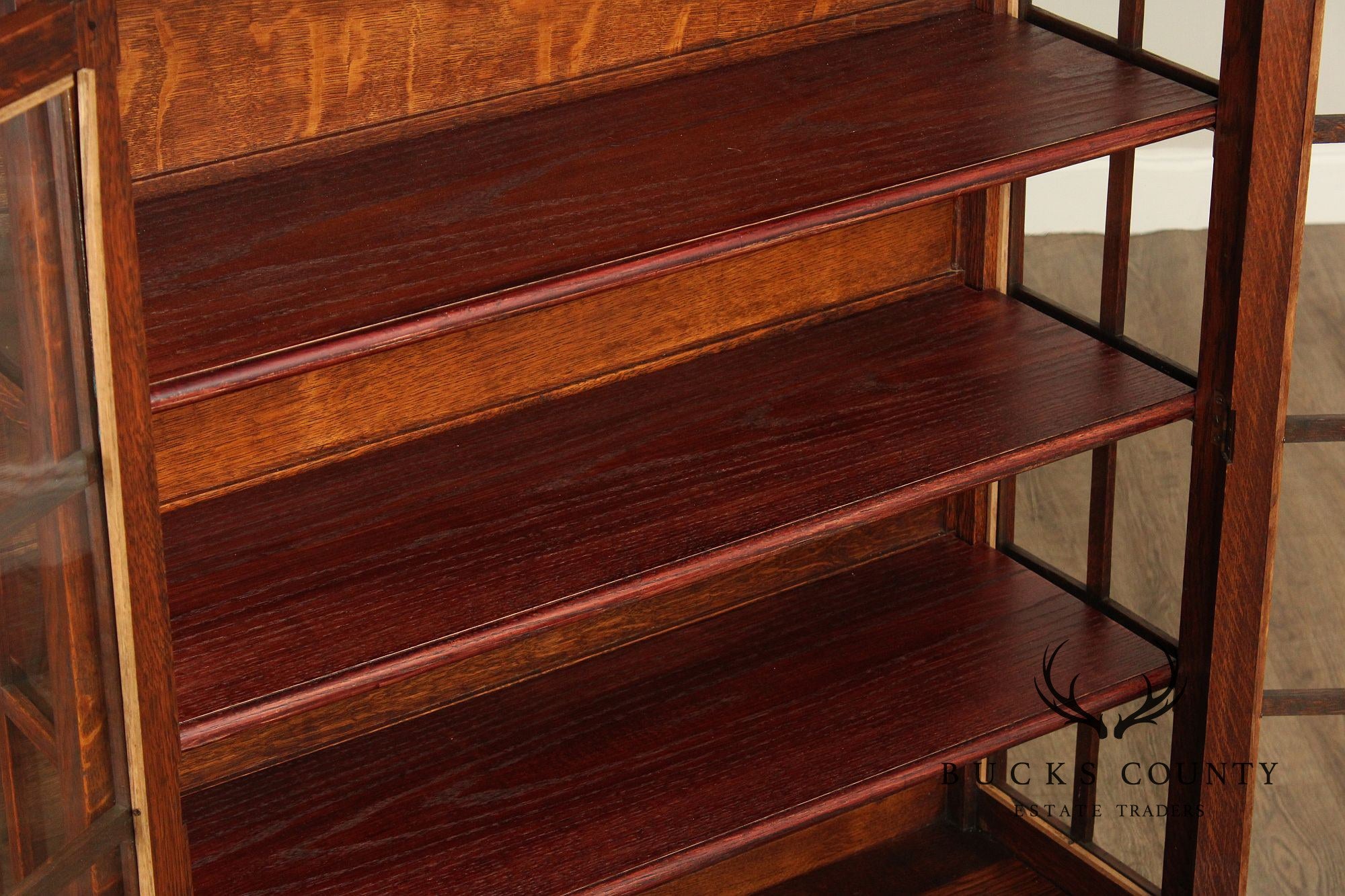 The King Furniture Co. Mission Oak China Cabinet
