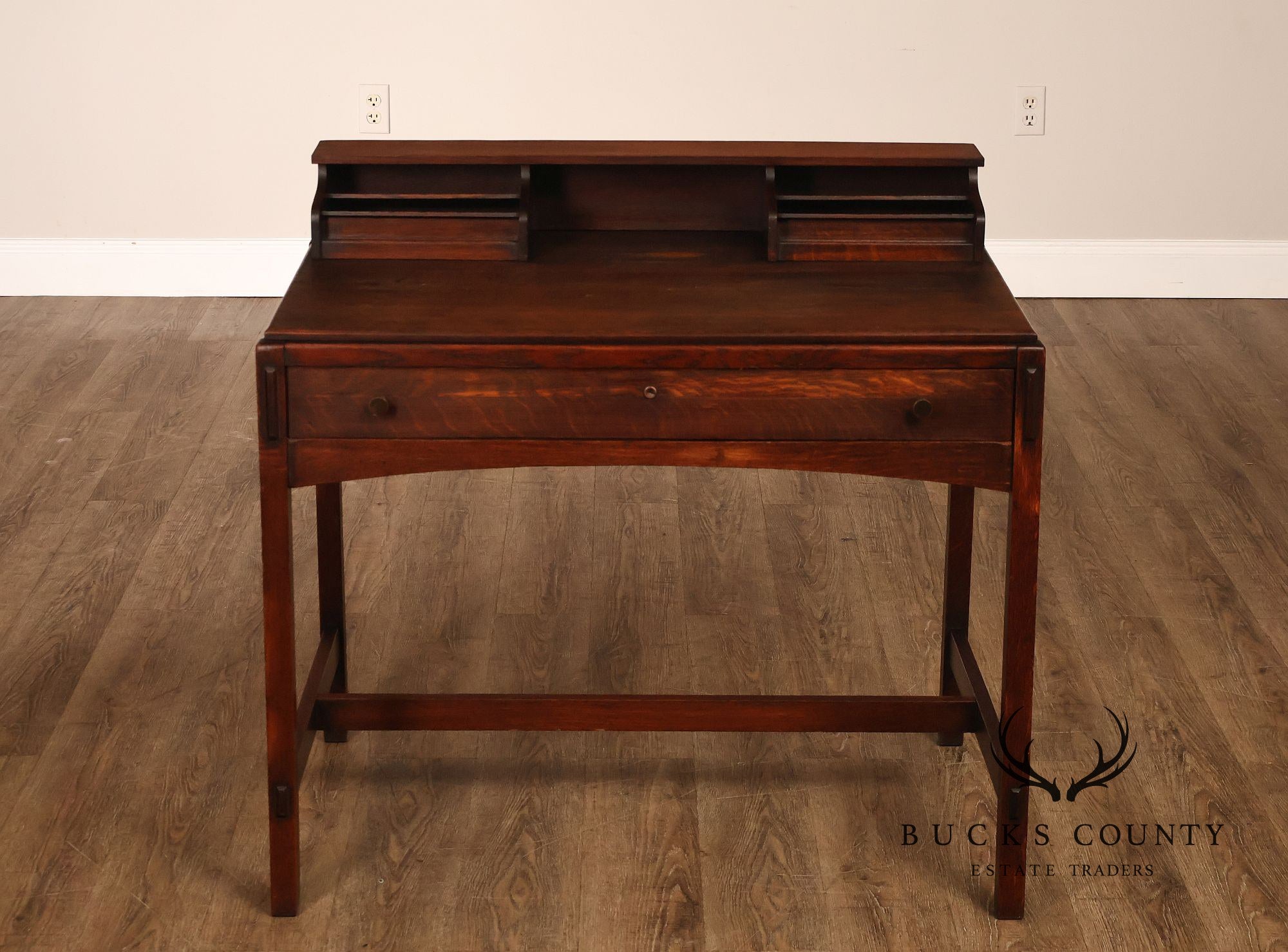 Limbert Antique Arts & Crafts Oak Writing Desk #492 1/4
