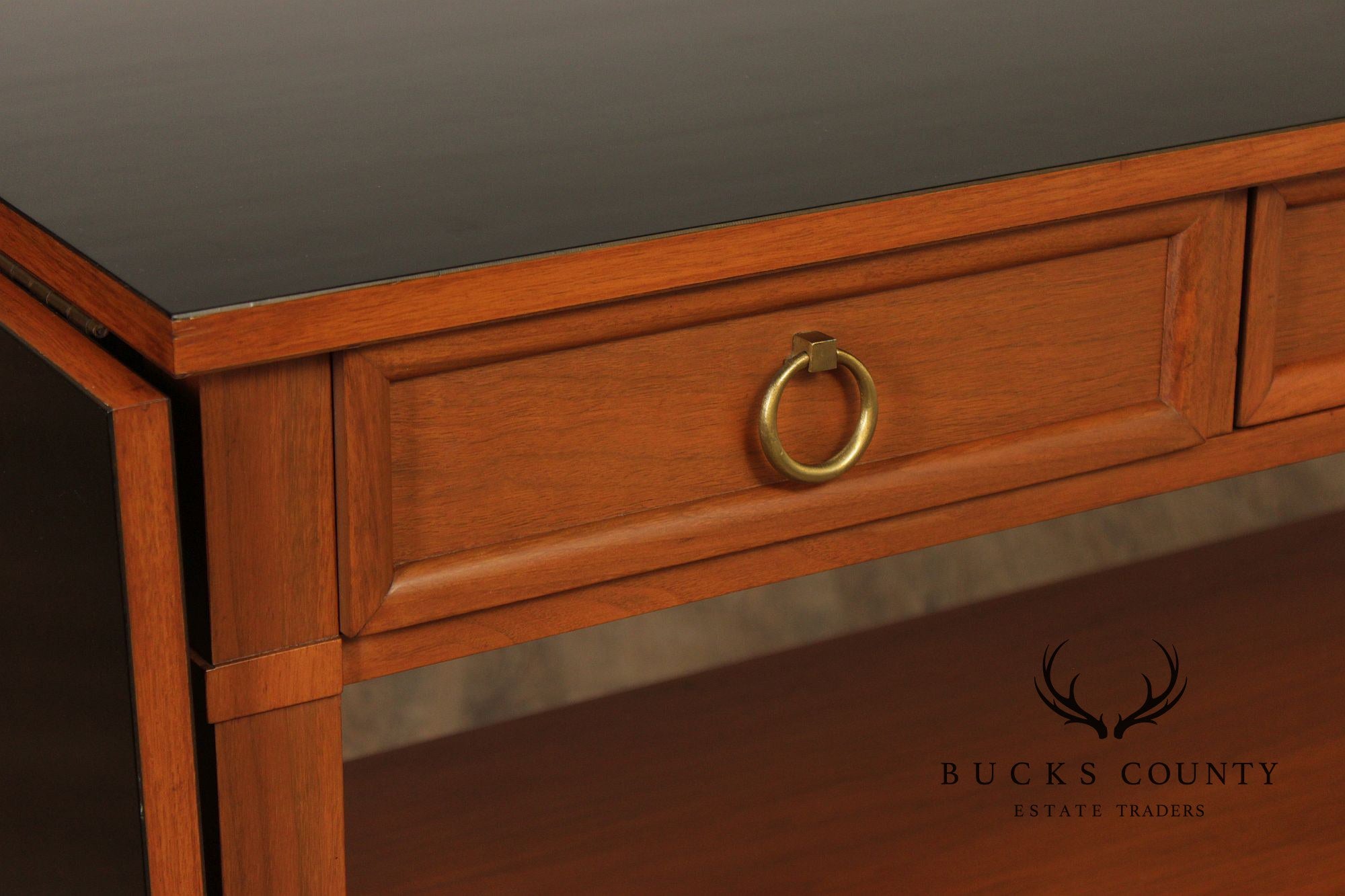 Baker Furniture Milling Road Directoire Style Walnut Rolling Server