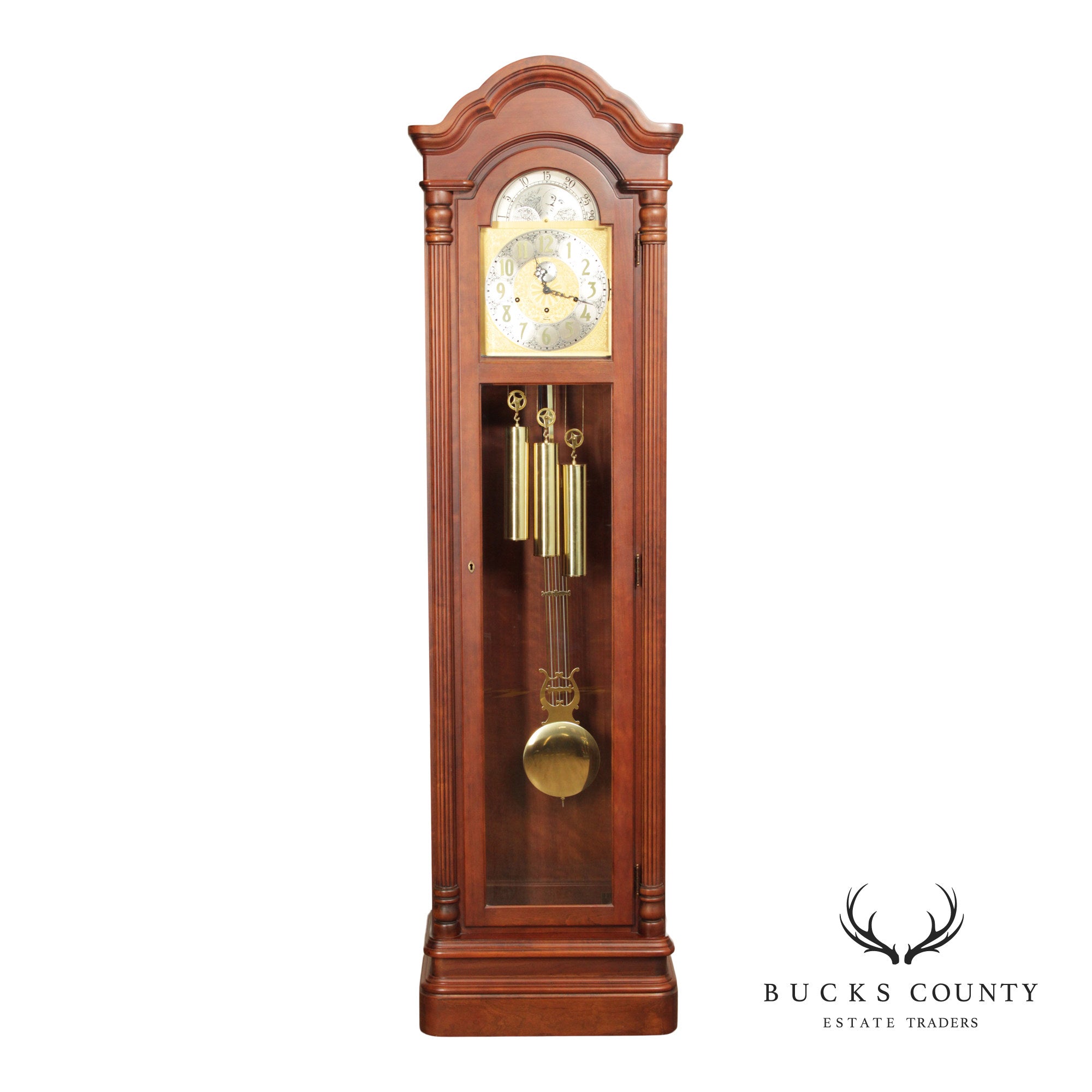 Ridgeway Traditional Cherry Grandfather Clock