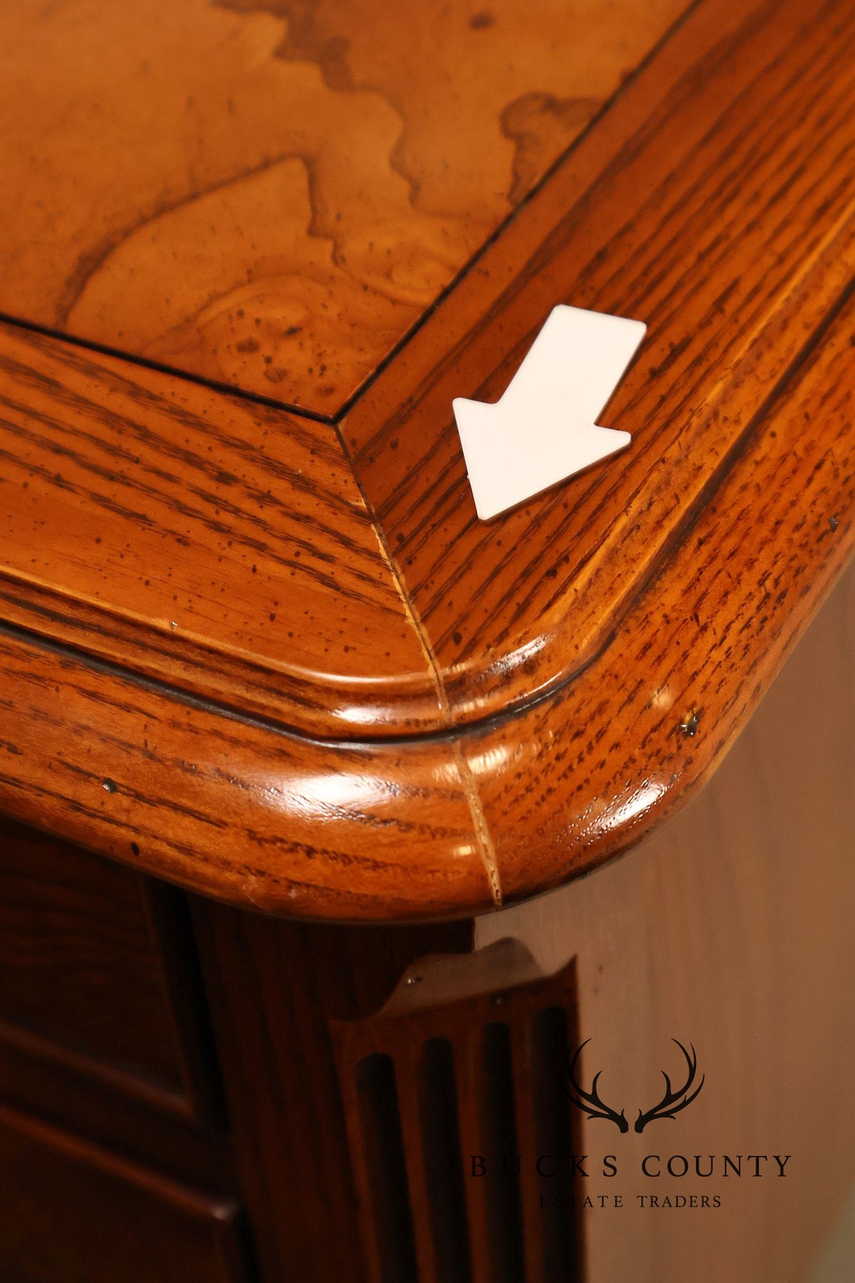 Hekman Georgian Style Oak Writing Desk