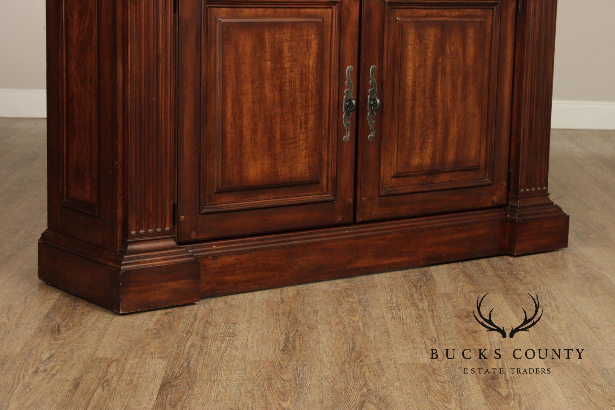 Neoclassical Style Double Bookcase