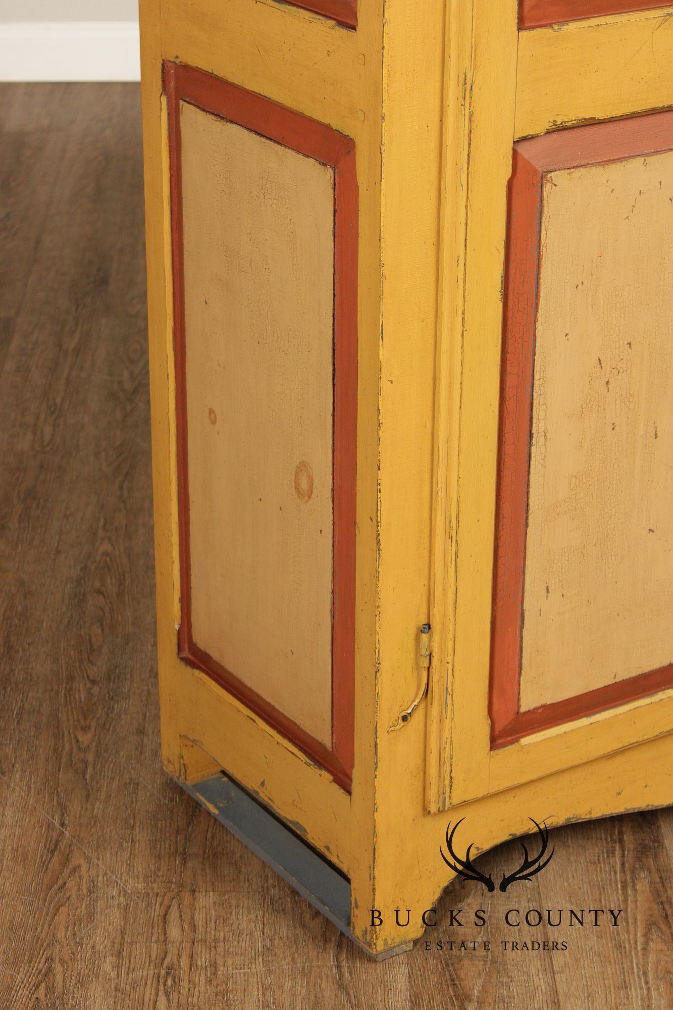 Custom Quality Country Farmhouse Painted Armoire Storage Cupboard