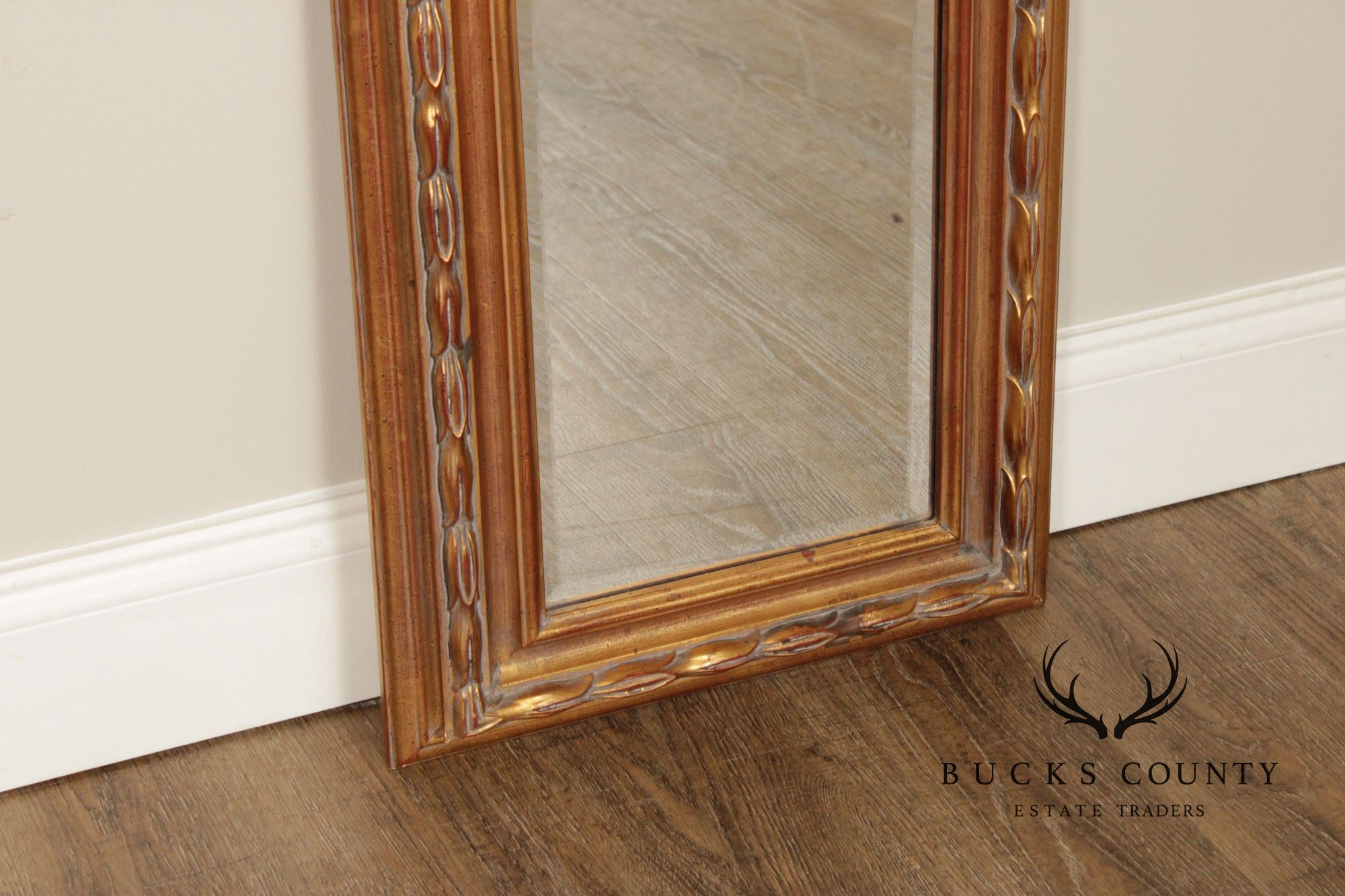 Vintage Gold Framed Trumeau Mirror
