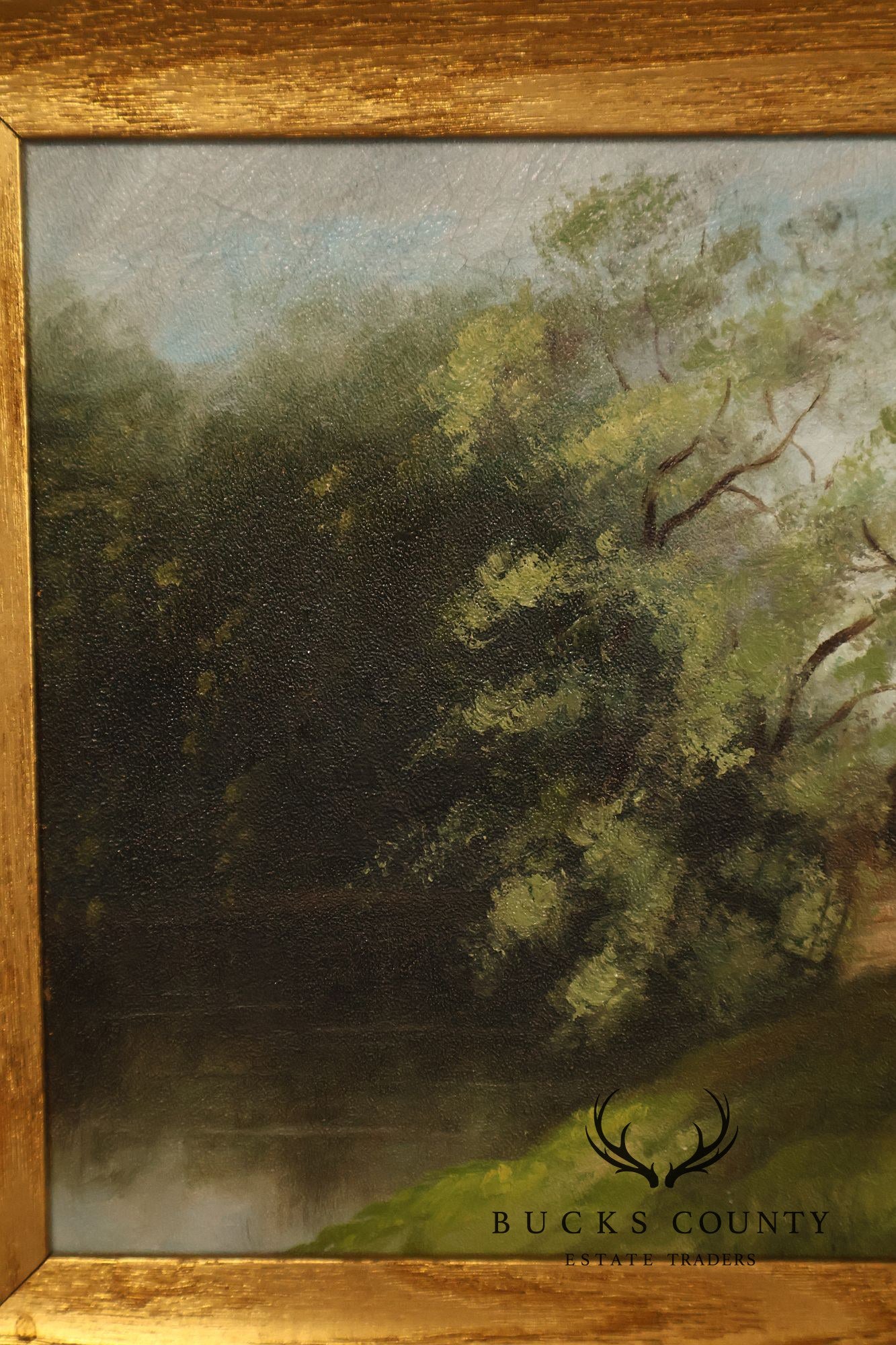 Artist Signed Vintage Oil Painting, Homestead