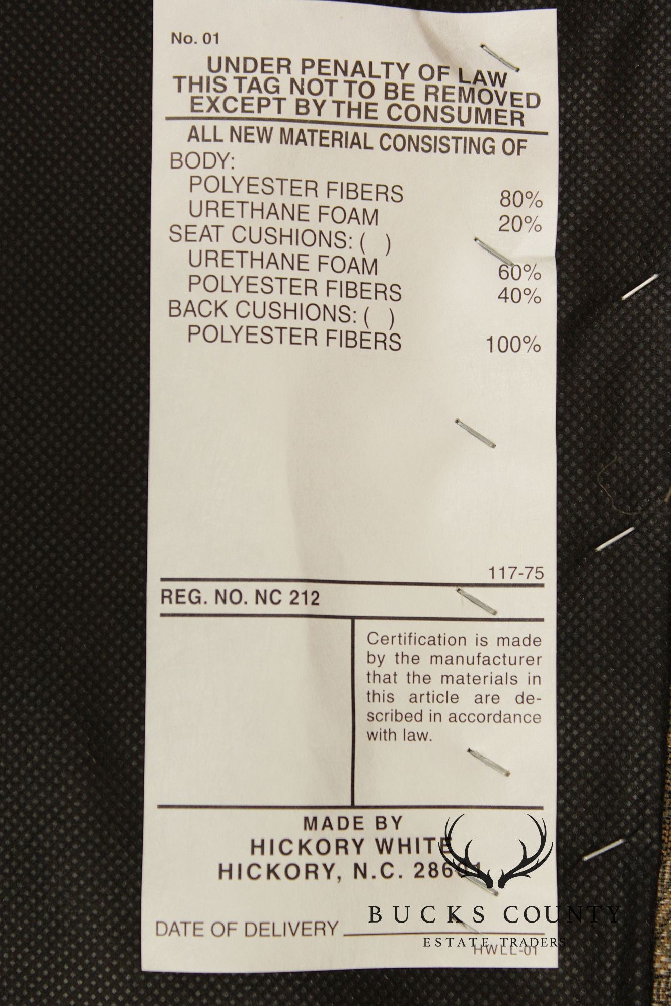 Hickory White Italian Provincial Set Of Eight Upholstered Dining Chairs