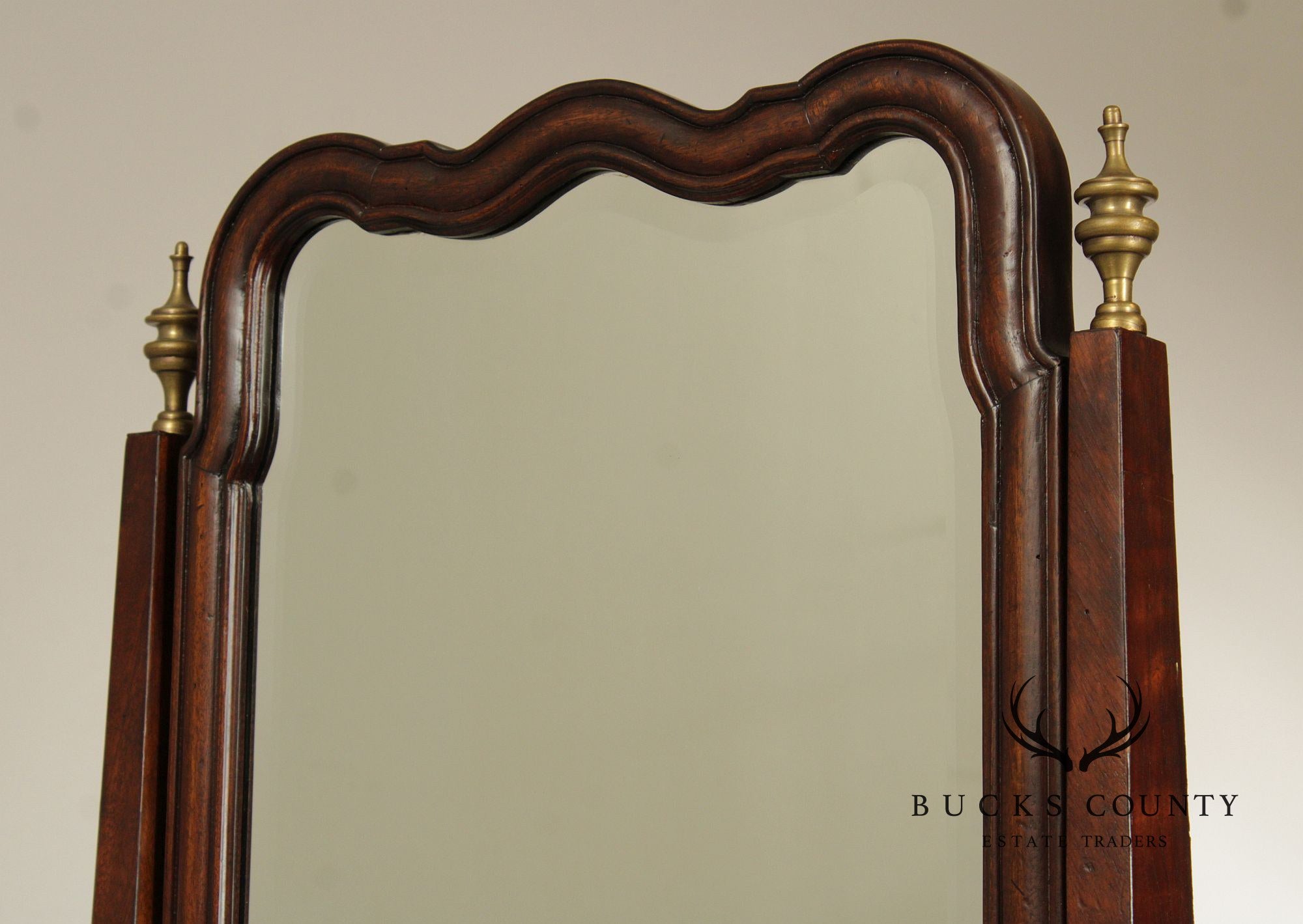 Greenbaum Interiors Georgian Style Mahogany Shaving Mirror