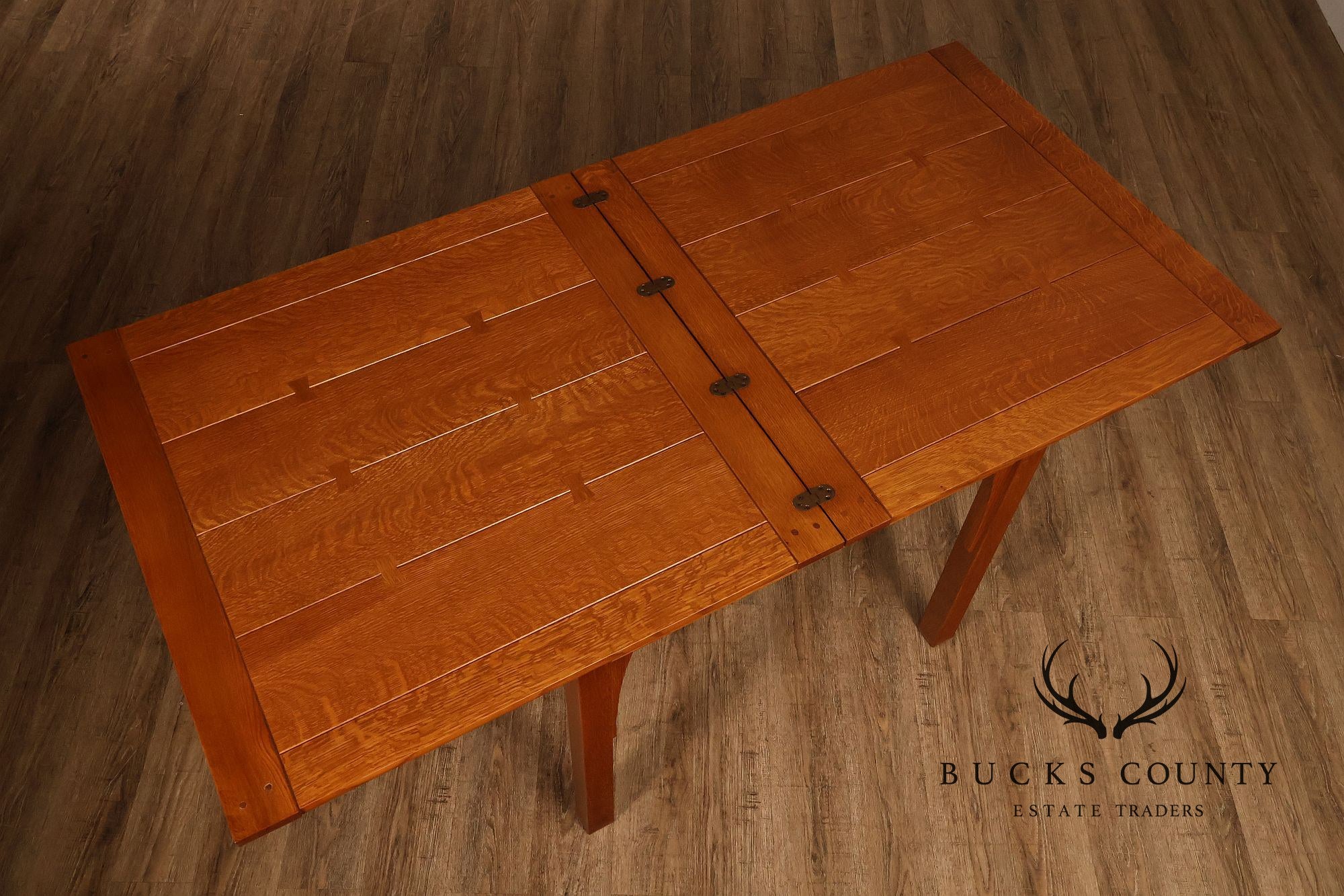 Stickley Mission Collection Oak Flip Top Dining Table