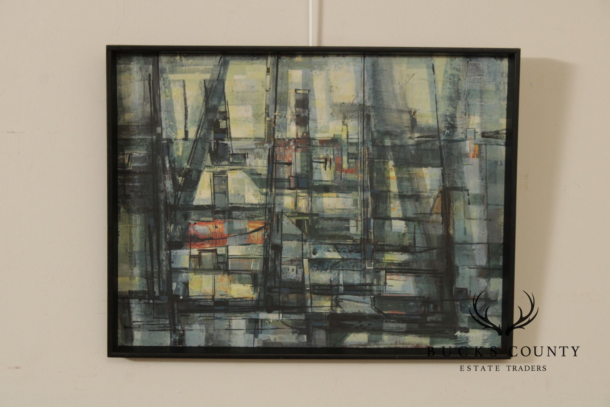 Mervyn Woodrow Modernist Oil Painting