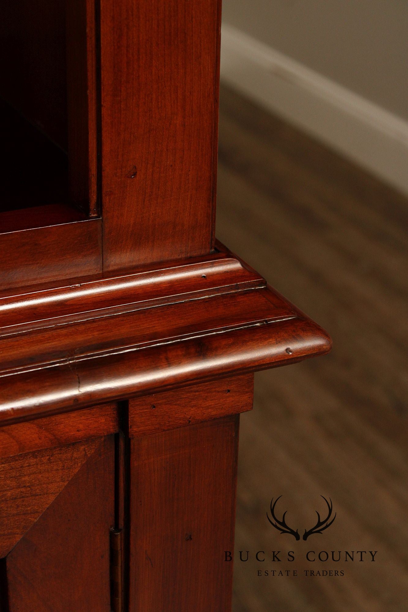 Italian Fiorini Two-Part Bookcase Library Cabinet