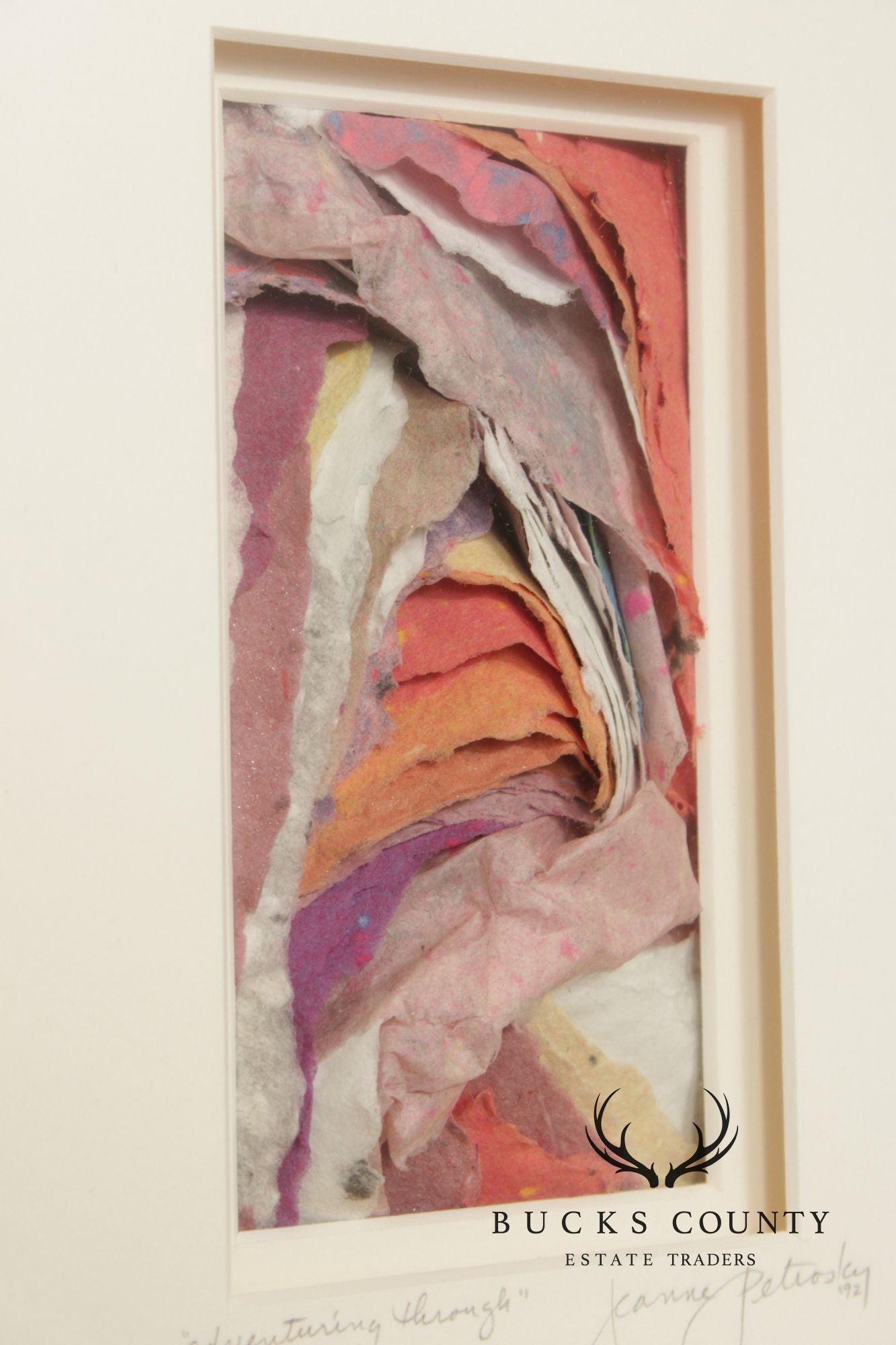 Jeanne Petrosky Pair of Framed Mixed Media, 'Within the Cloud' and 'Adventuring Through'