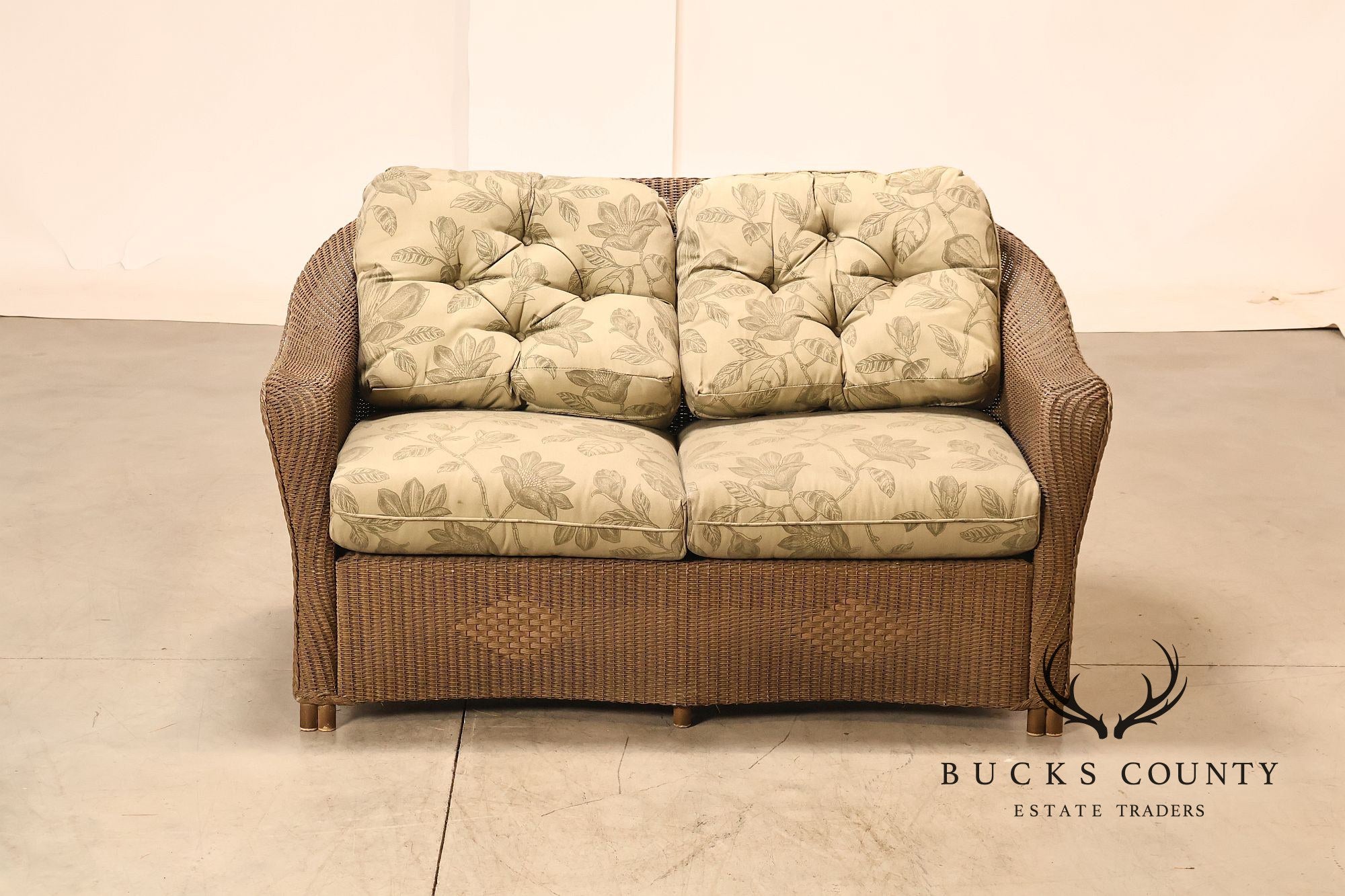 Lloyd Flanders Reflections All-Weather Lloyd Loom Wicker Loveseat
