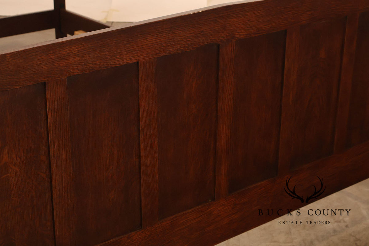 Stickley Mission Collection Oak Panel Queen Bed