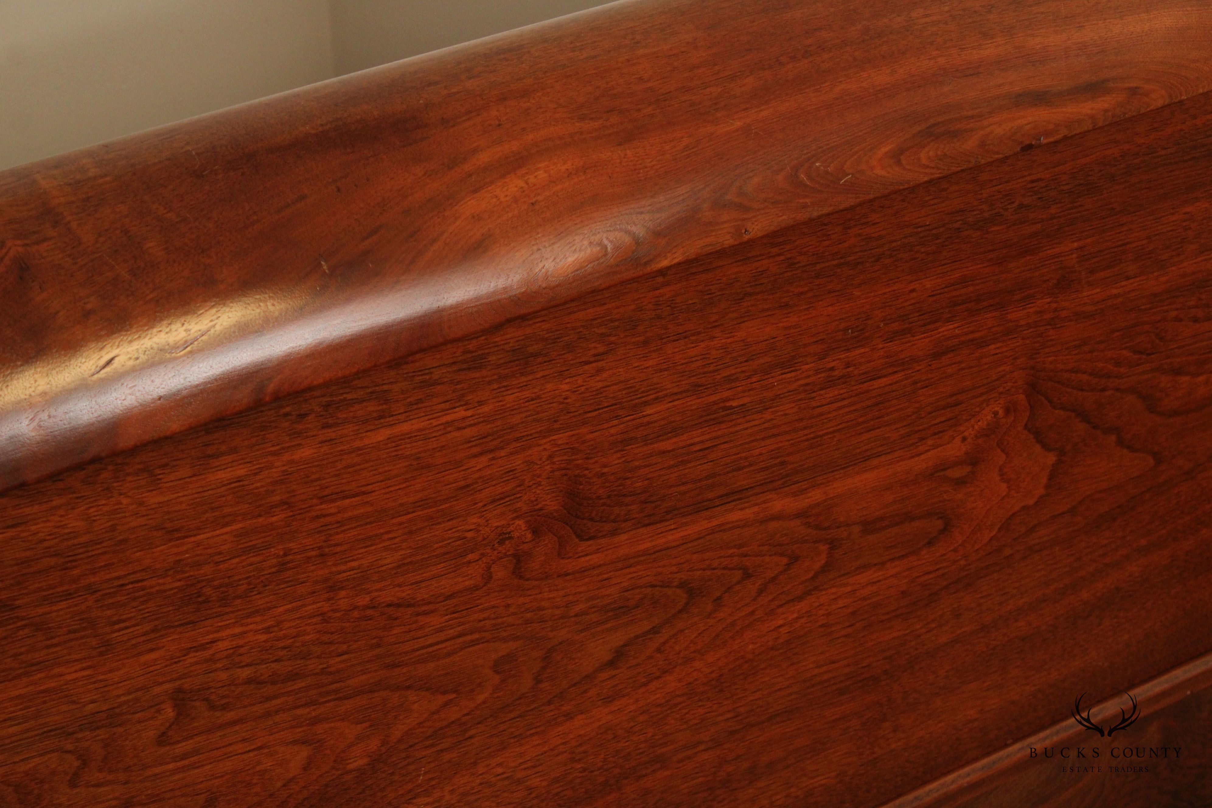 Antique Empire Full-Size Walnut Sleigh Bed