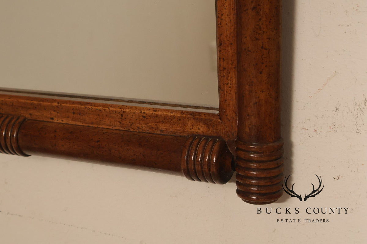 Vintage Pair of Faux Bamboo Wood Framed Wall Mirrors