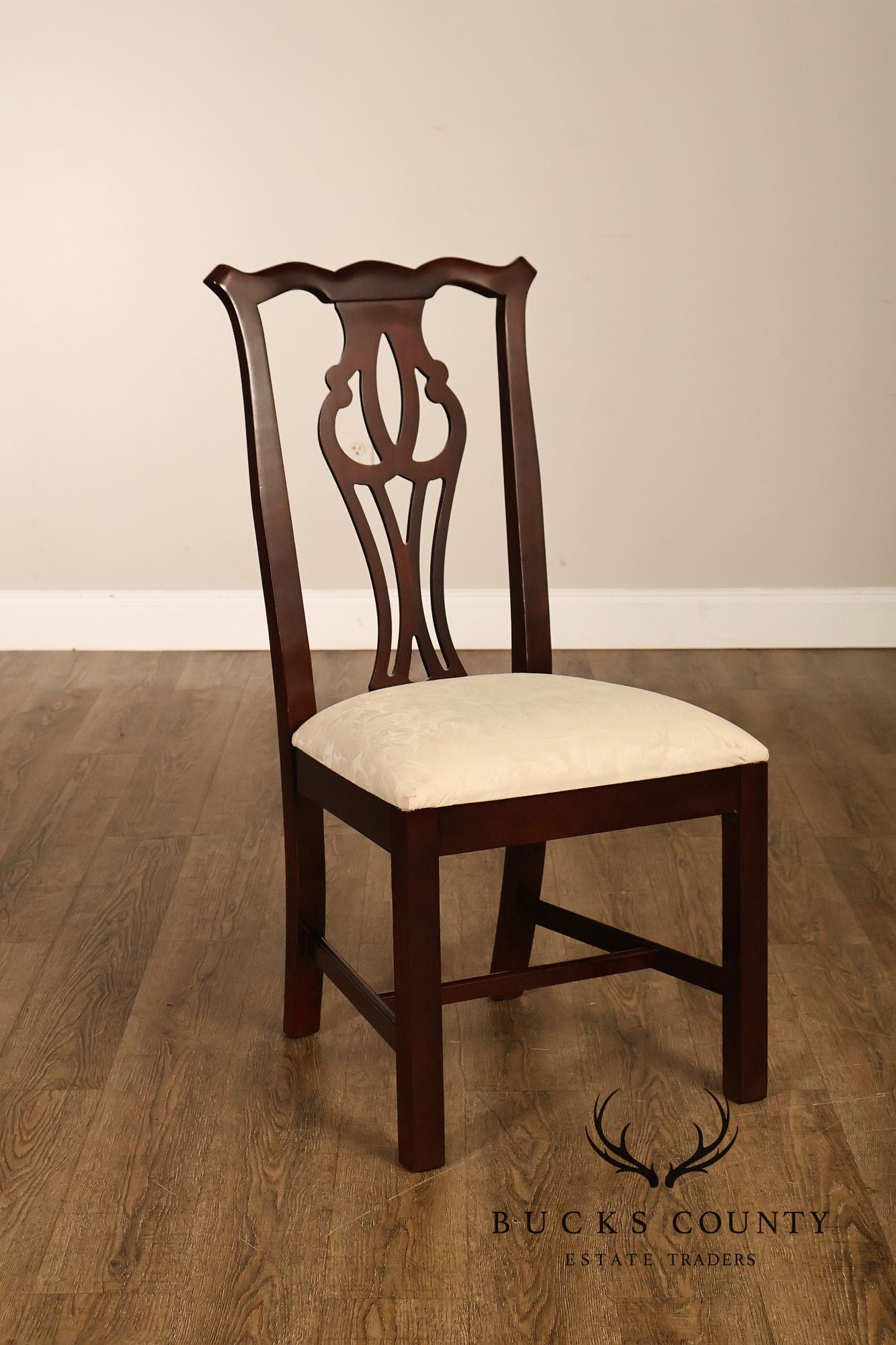 Thomasville Chippendale Style Mahogany Set Of Six Dining Chairs