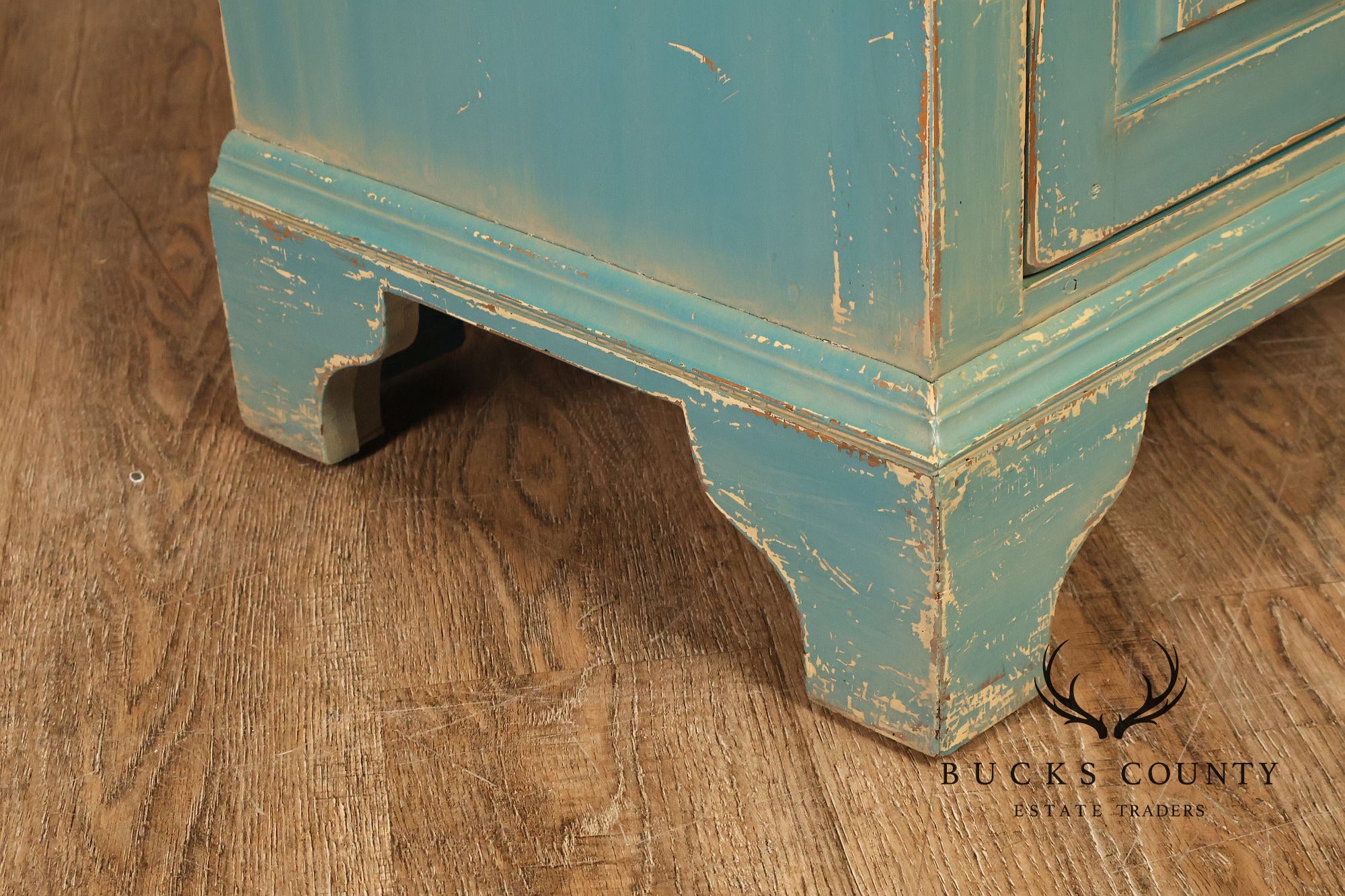 William Draper Distress Painted Side Cabinet