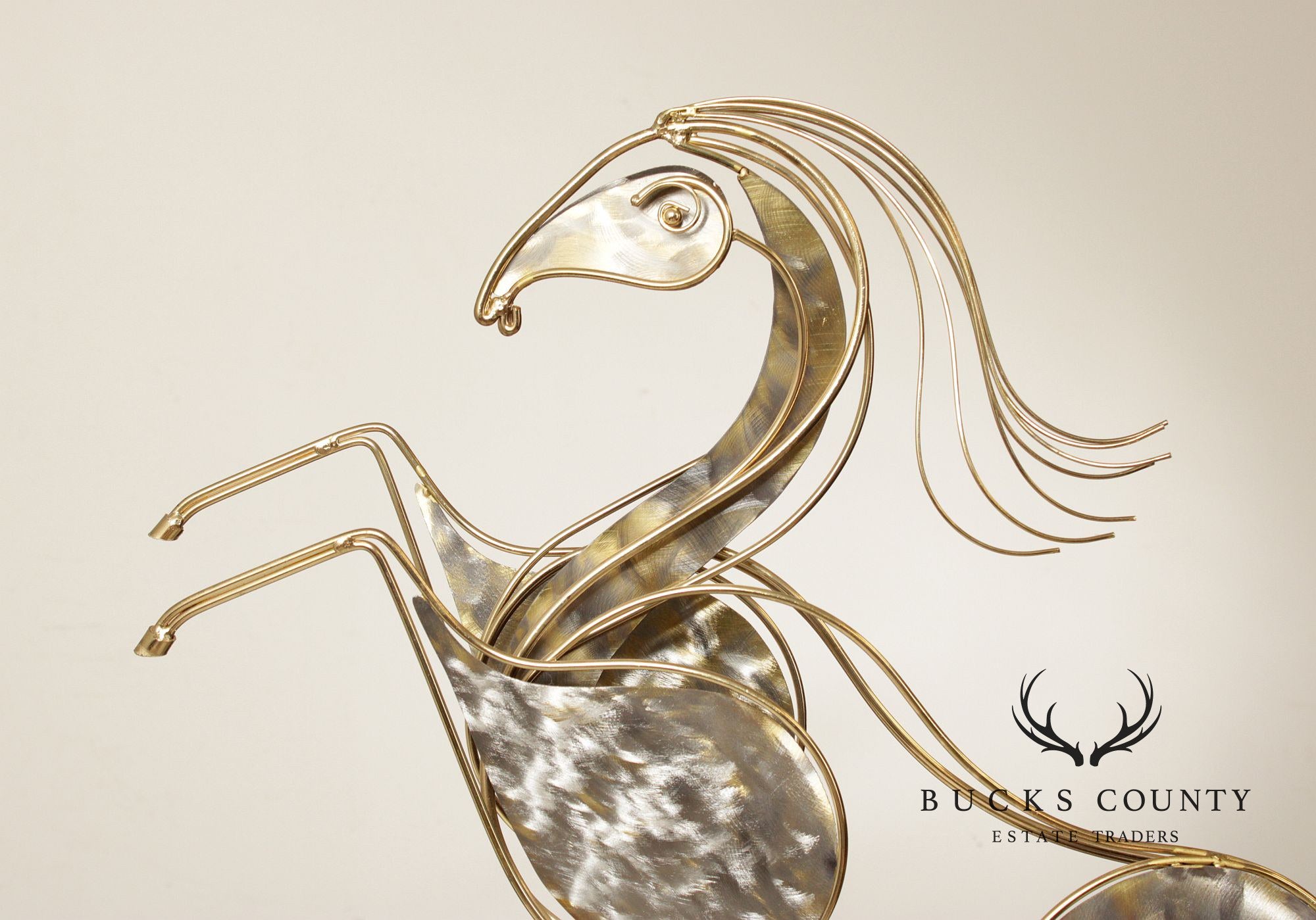 Curtis Jere Post Modern Rearing Horse Sculpture