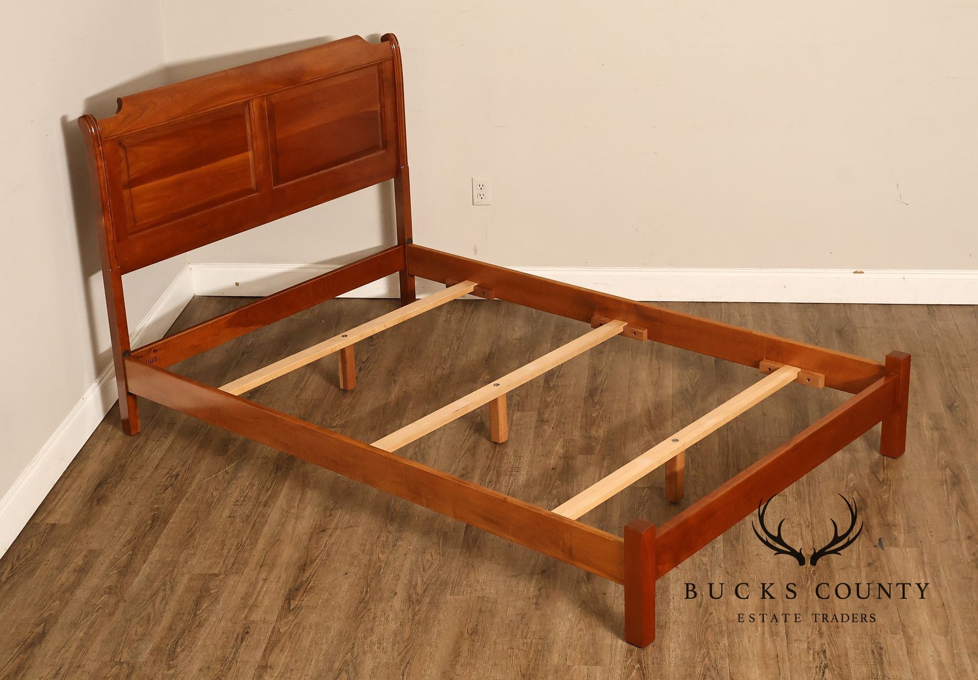 Stickley Solid Cherry Full Size Sleigh Bed