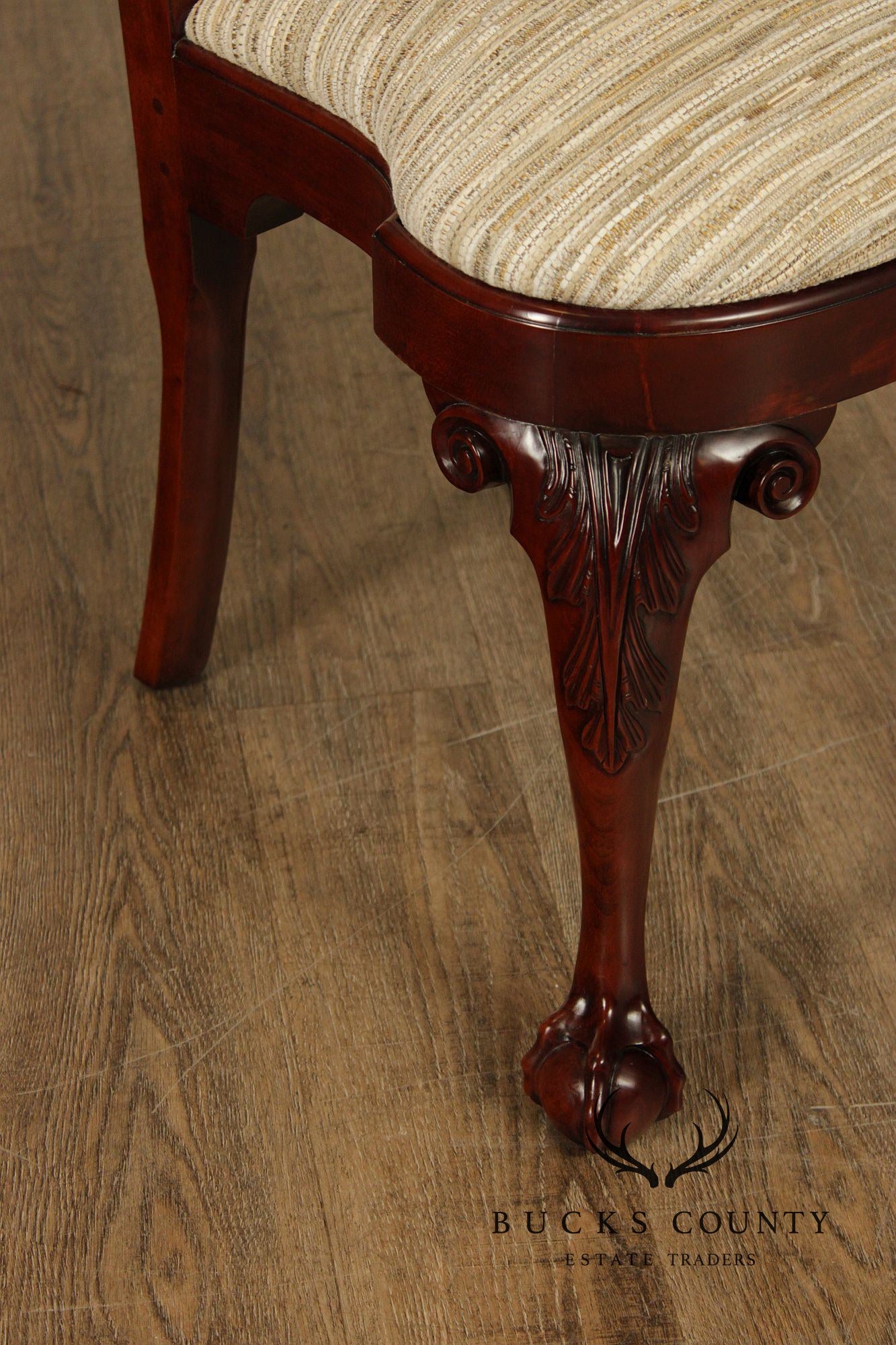 Kindel Winterthur Collection Set Of Six Carved Dining Chairs