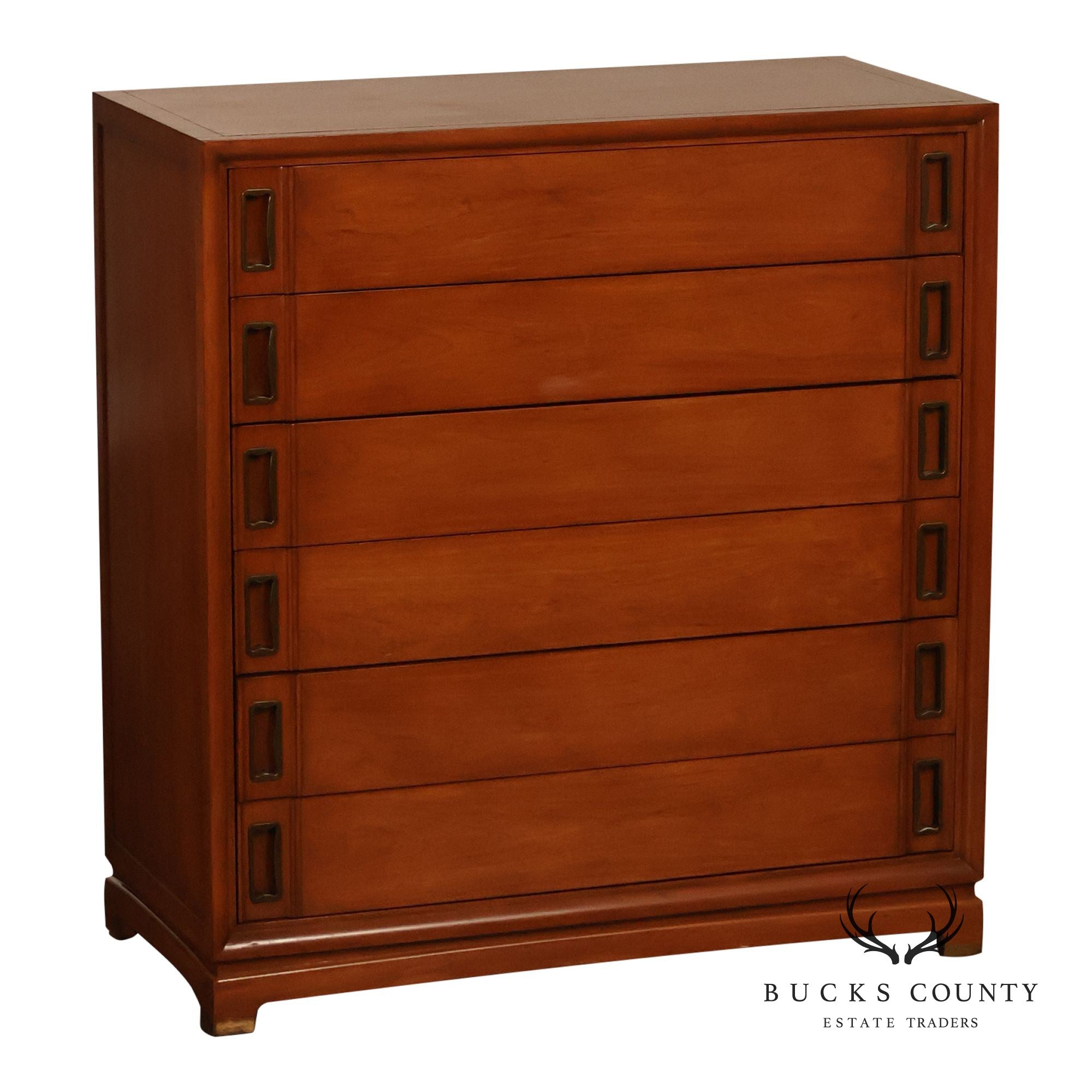 Red Lion Company Mid Century Modern Six Drawer High Chest