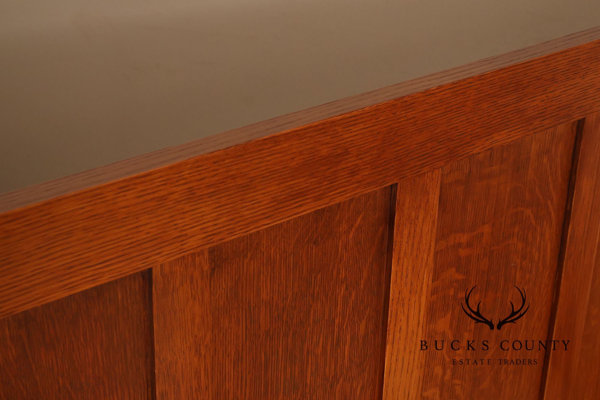 Custom Mission Oak Full Oak Bed