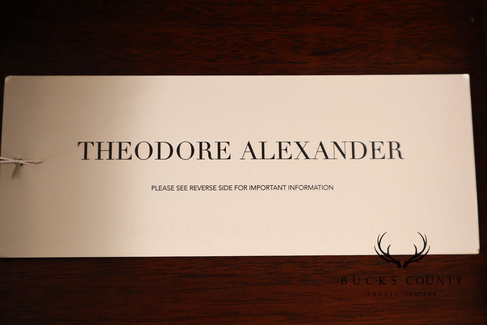 Theodore Alexander 18th Century Style Mahogany Lamp Table