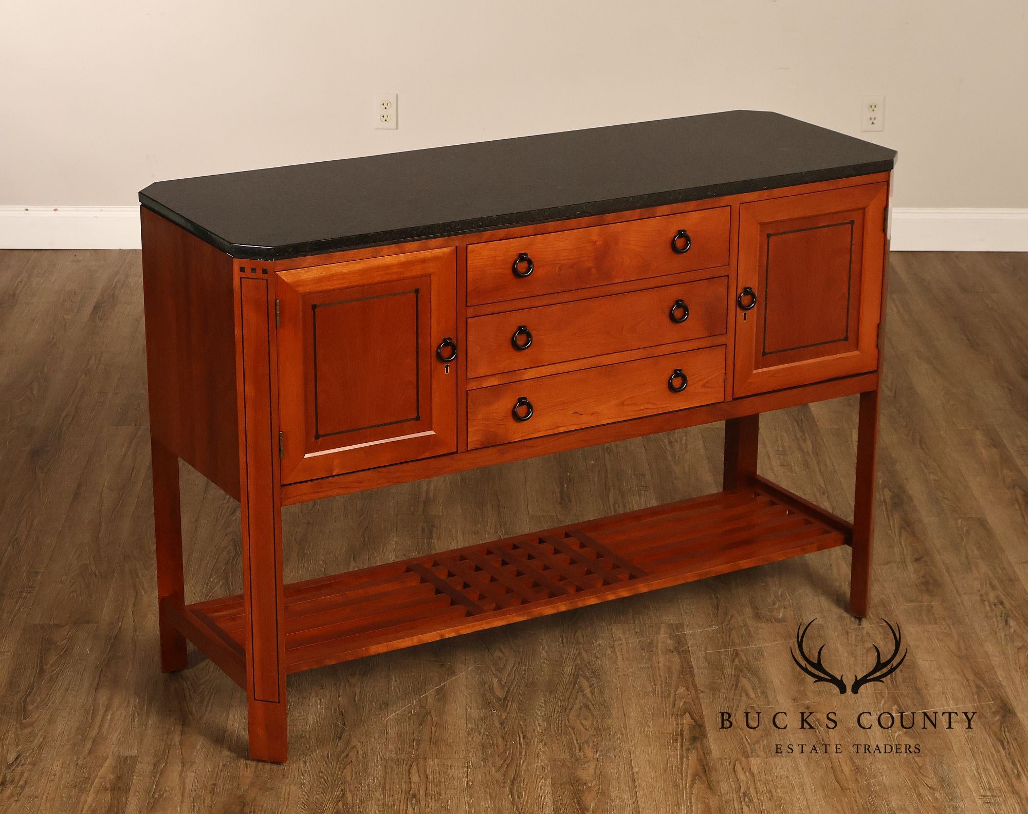 Stickley 21st Century Collection Granite Top Cherry Sideboard