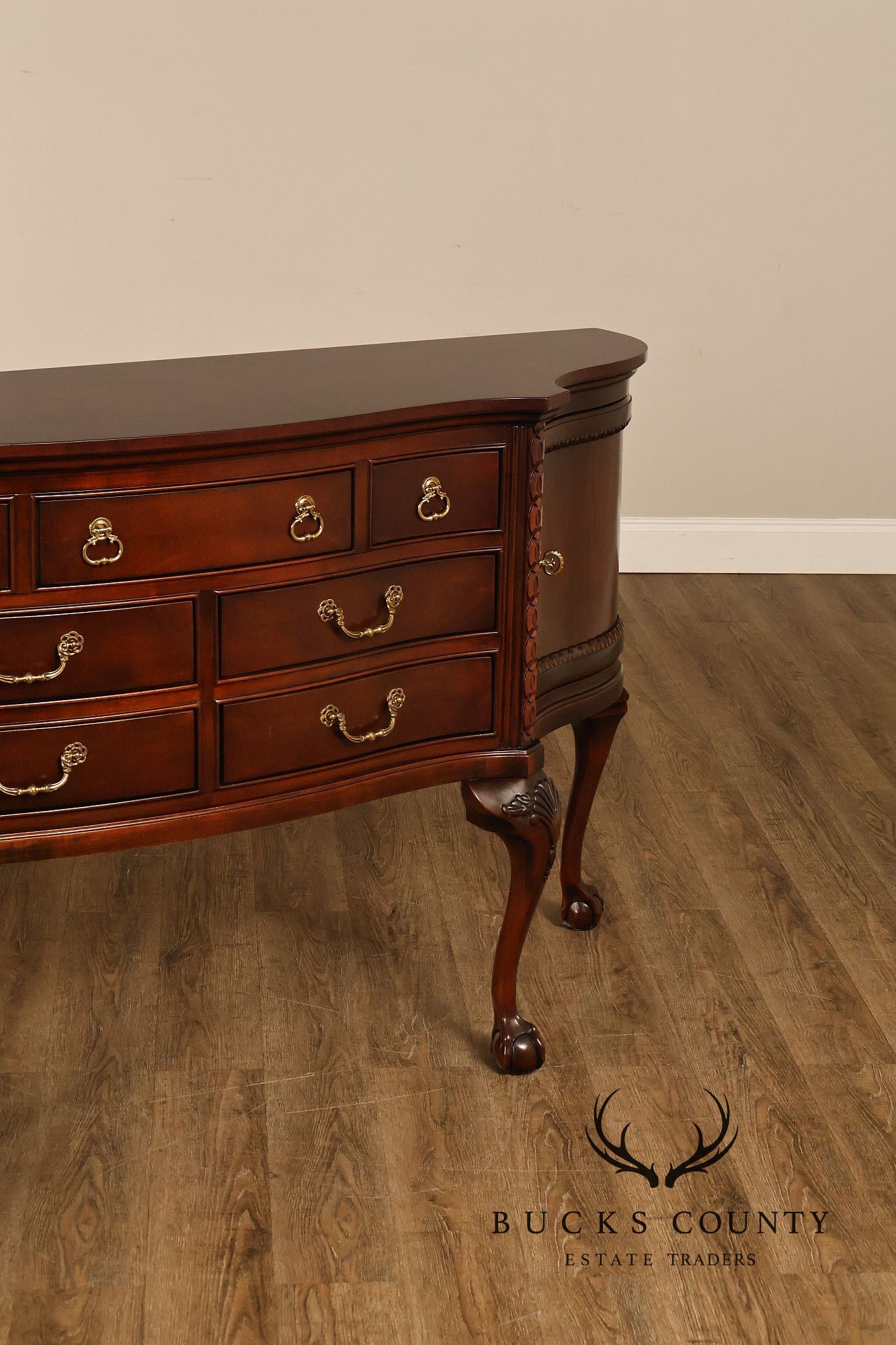 Century Furniture Mahogany Chippendale Style Sideboard Buffet
