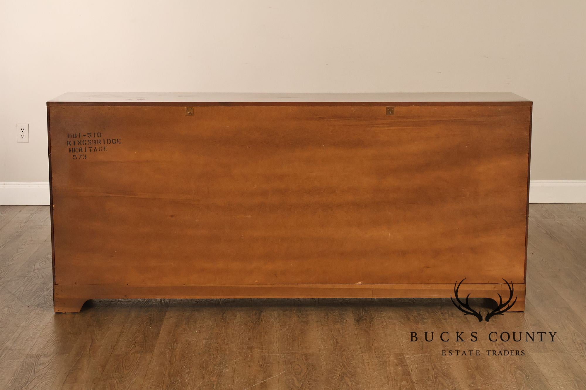 Heritage 'Kingsbridge' Collection Vintage Mahogany Campaign Style Long Dresser