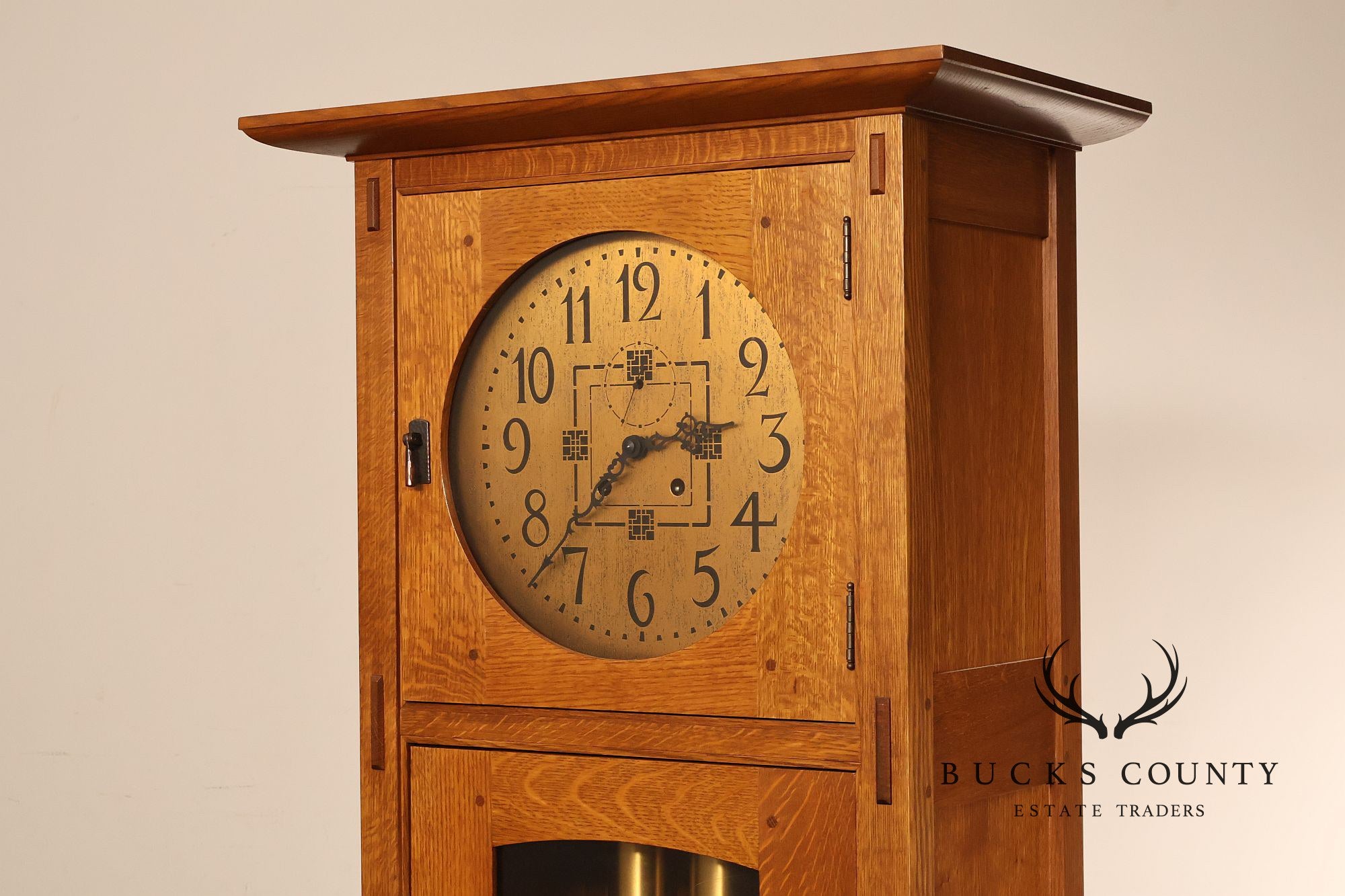 Stickley Mission Collection Oak Tall Case Clock