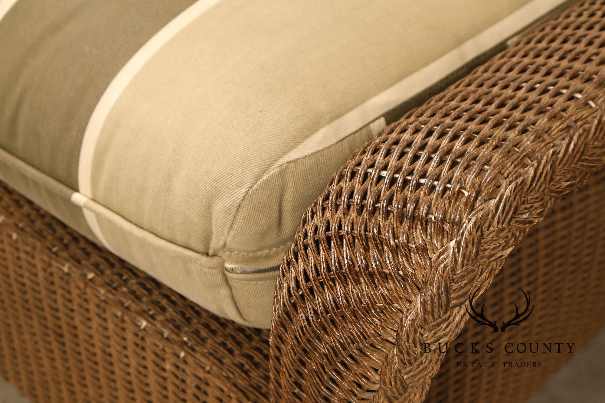Lloyd Flanders 'Reflections' Outdoor Wicker Ottoman