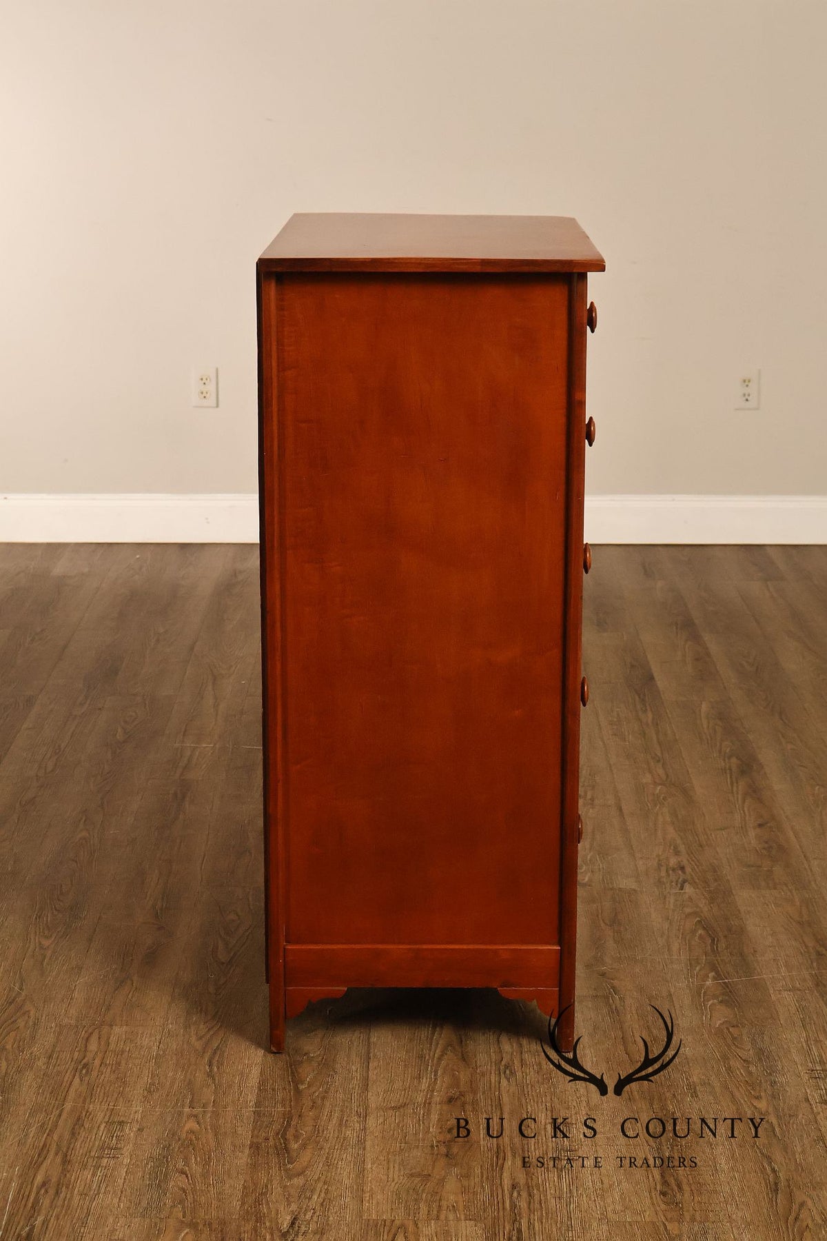 Traditional Cherry Five Drawer Tall Chest Of Drawers