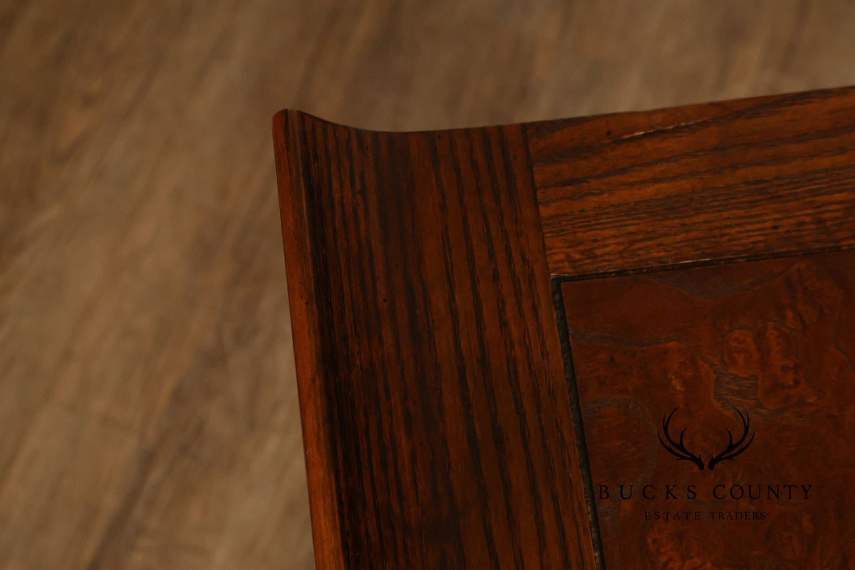 Baker Asian Style Oak Altar Console Table